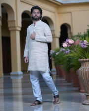 Khadi Cotton Plain Kurta Pajama Set