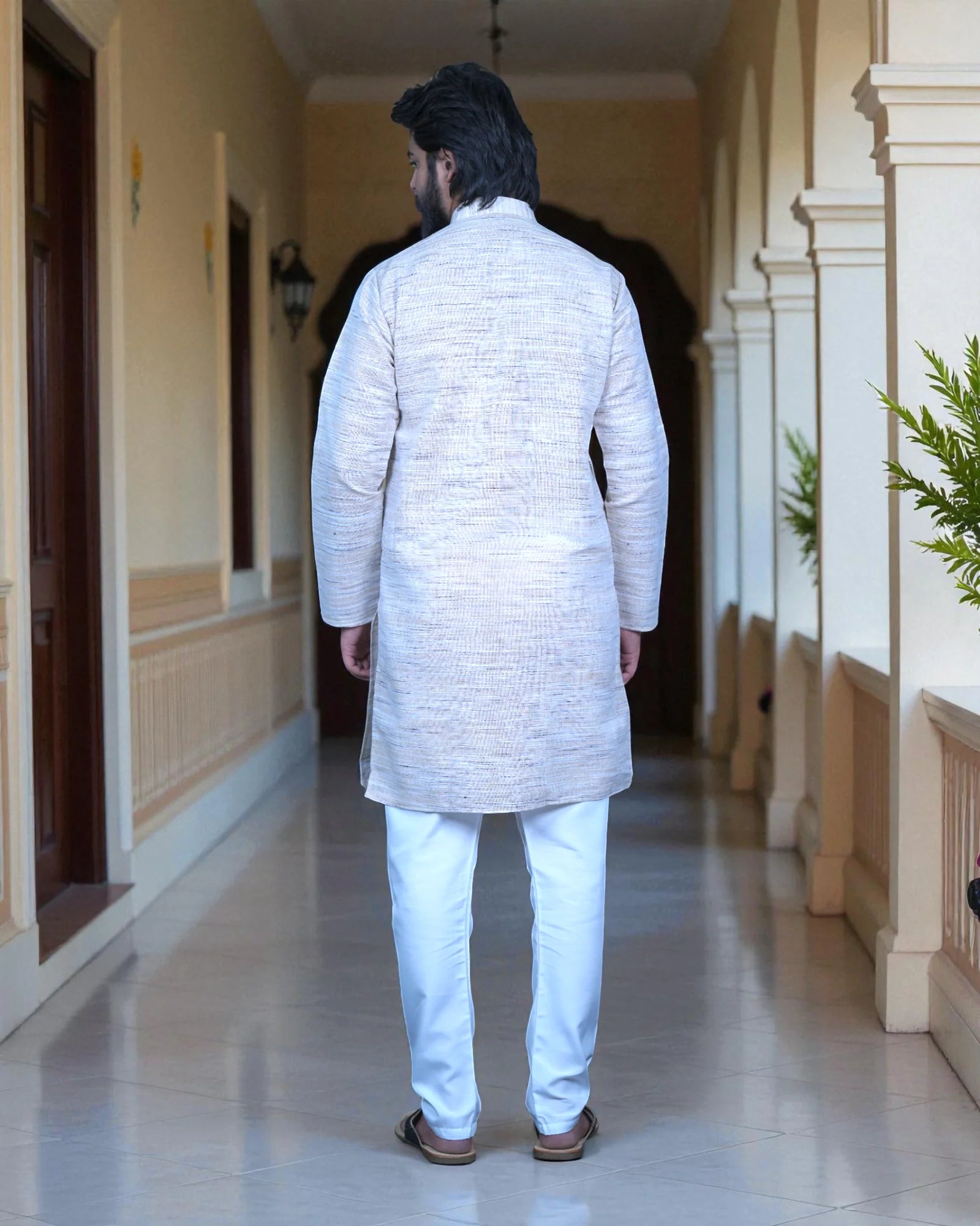 Cotton Embroidered Kurta Pajama Set