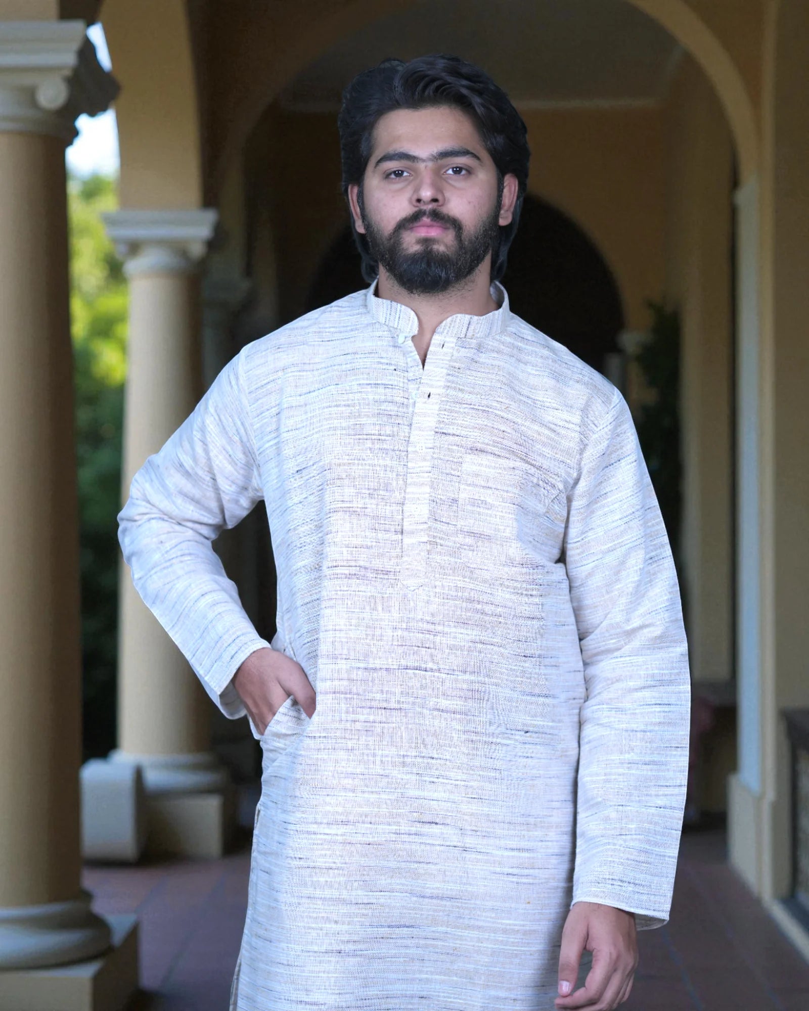 Cotton Embroidered Kurta Pajama Set