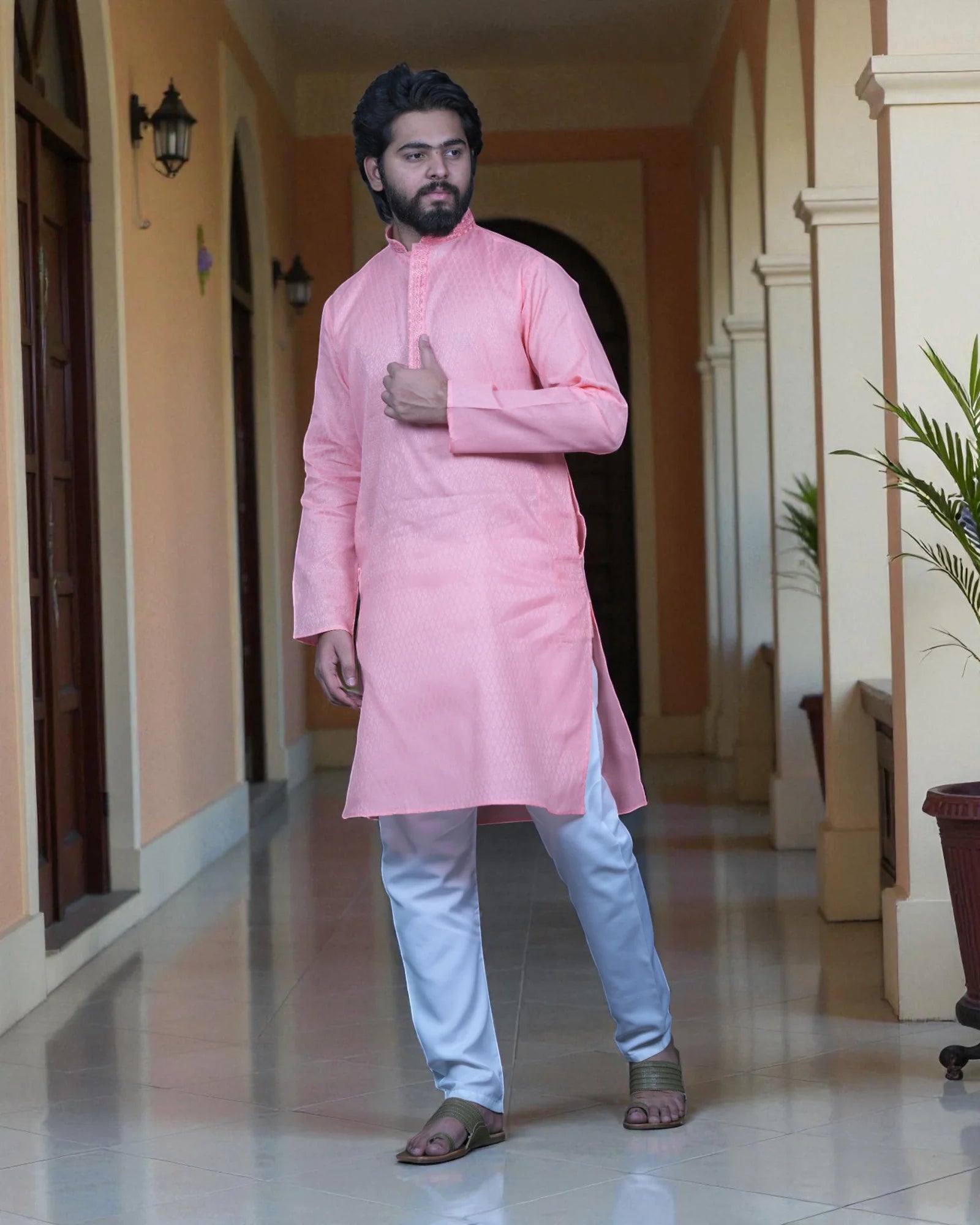 Embrace Heritage Exquisite Embroidered Kurta Pajamas