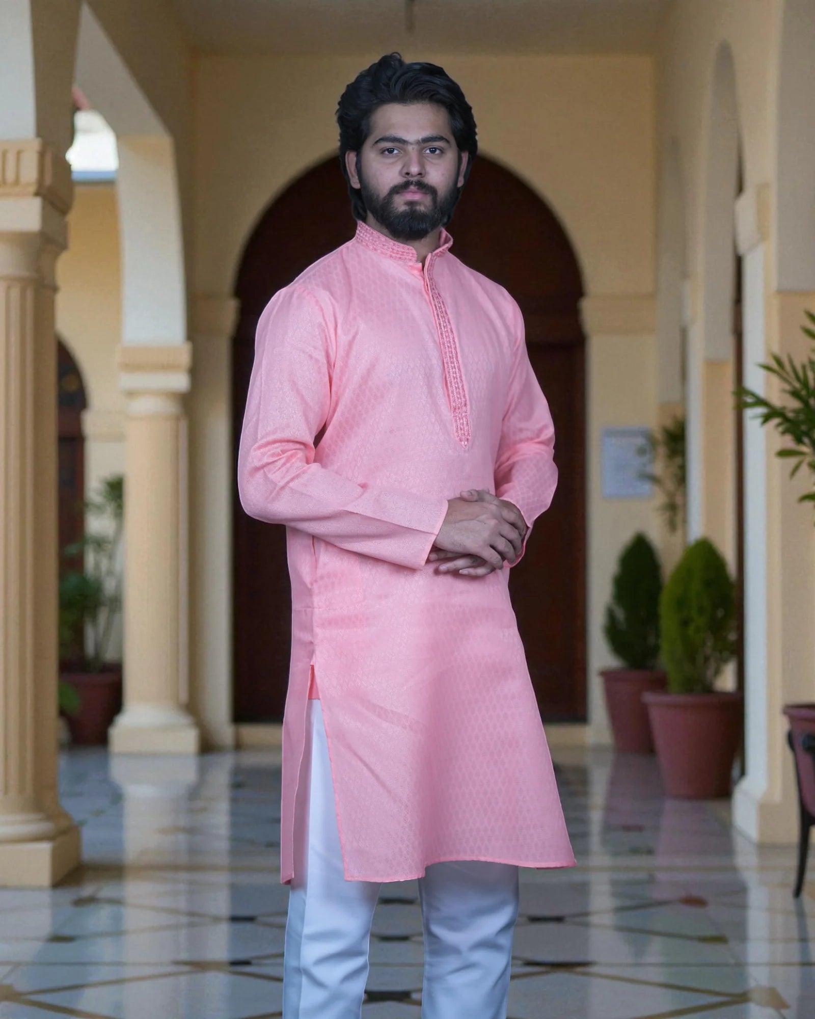 Embrace Heritage Exquisite Embroidered Kurta Pajamas