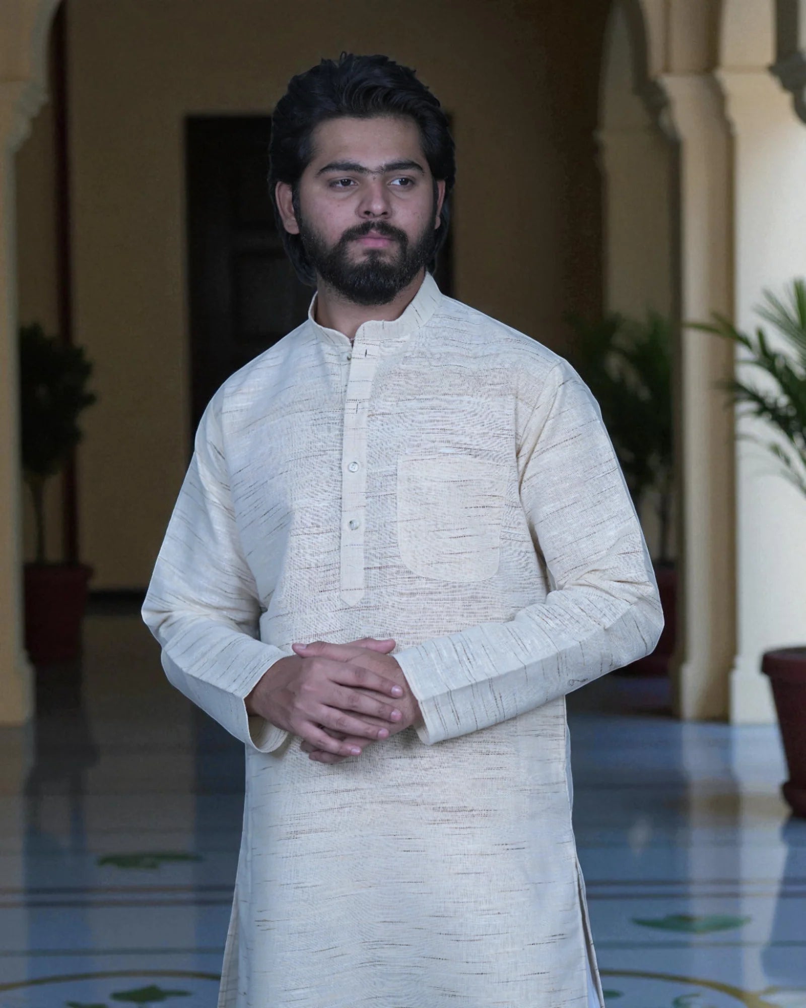 Khadi Cotton Kurta Pajama Set