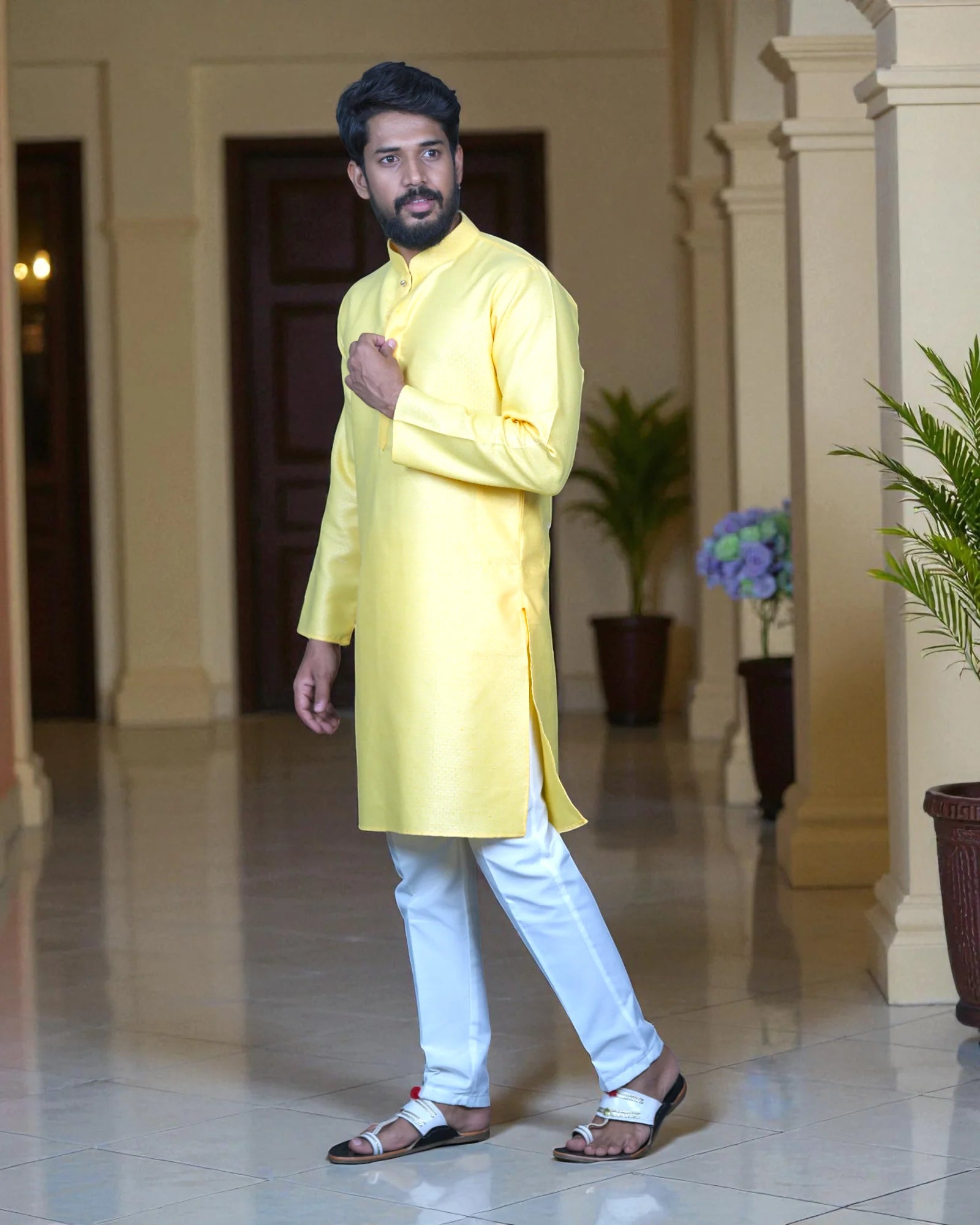 Embrace Tradition Exquisite Textured Kurta Pajama