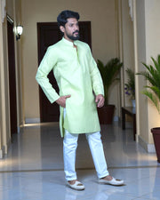 Heritage Embroidered Kurta and Pajama Set