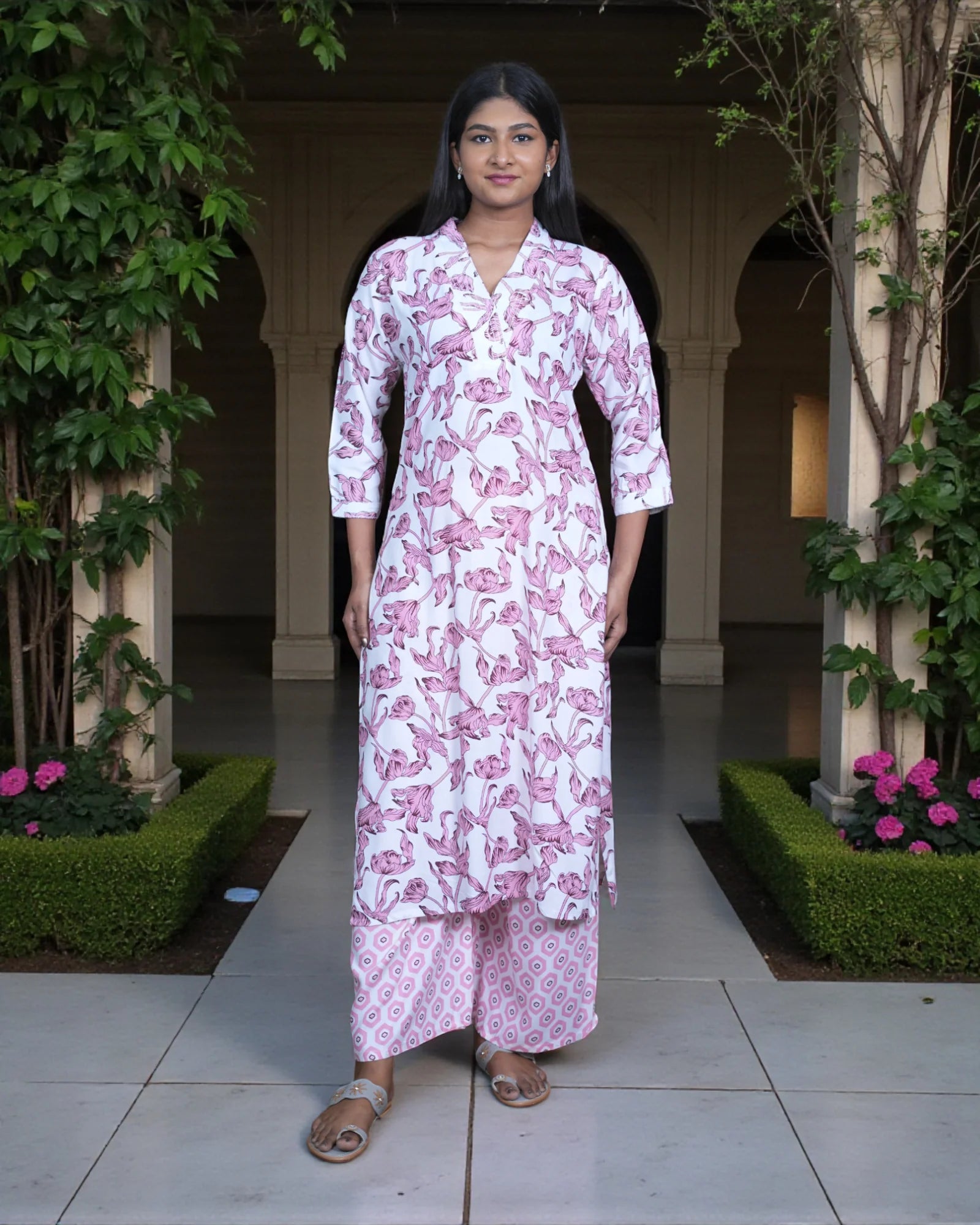 Floral Printed Rayon Co-Ord Set