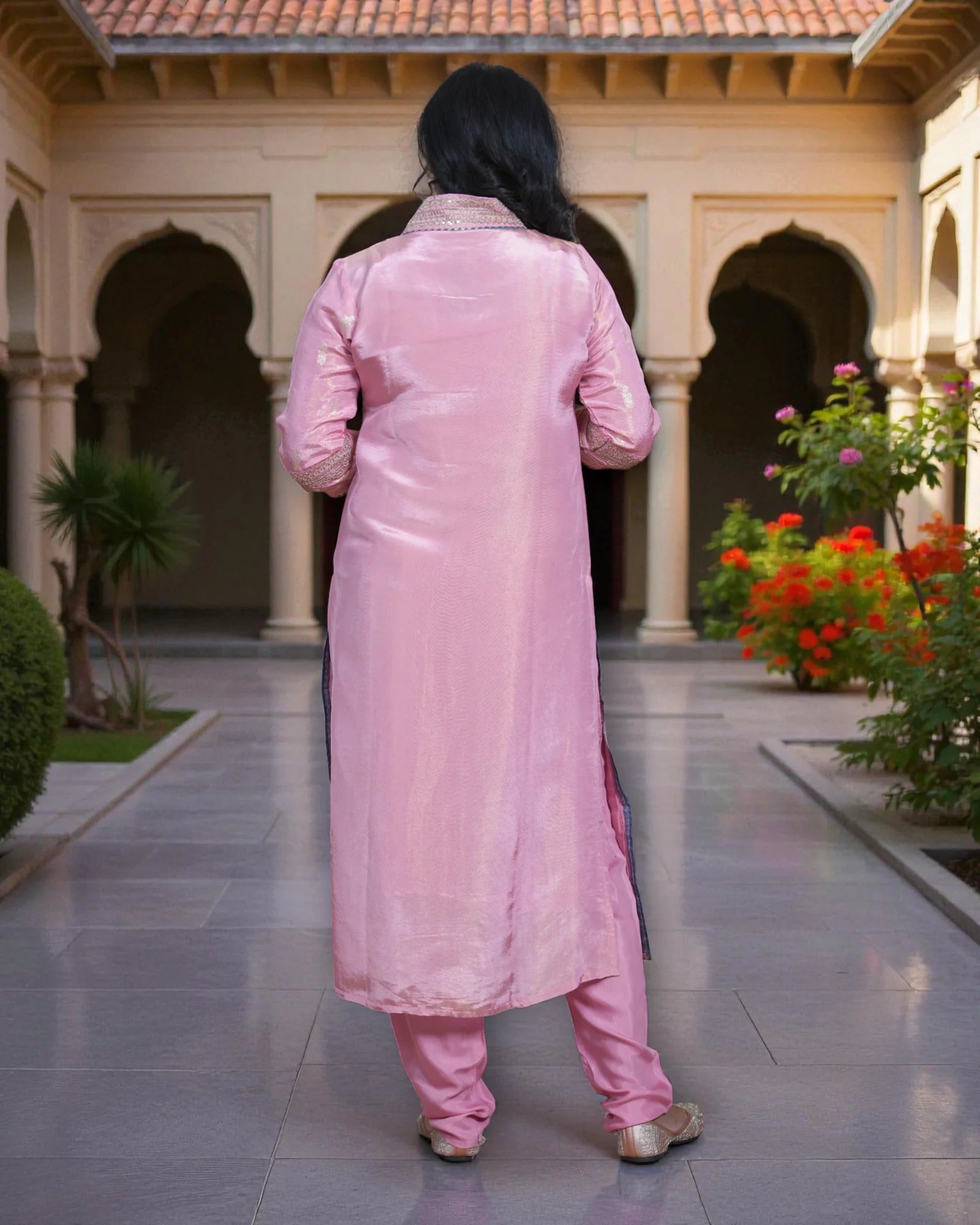 Cotton Embroidered Kurta Set