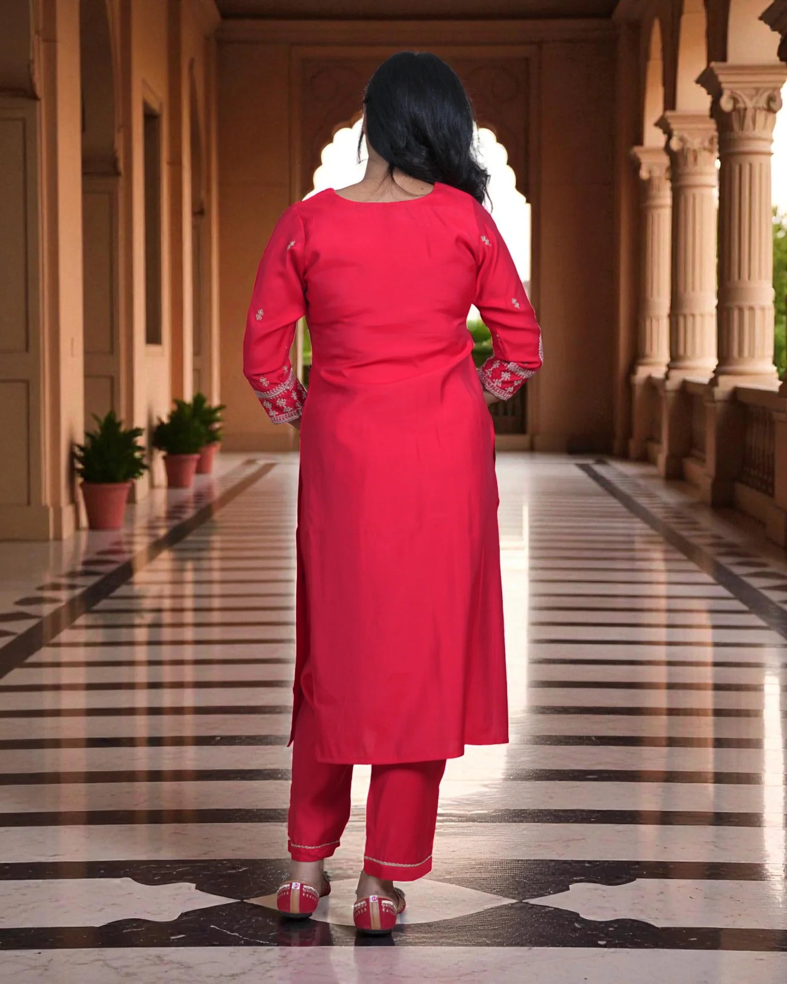 Silk Kurta Set with Dupatta