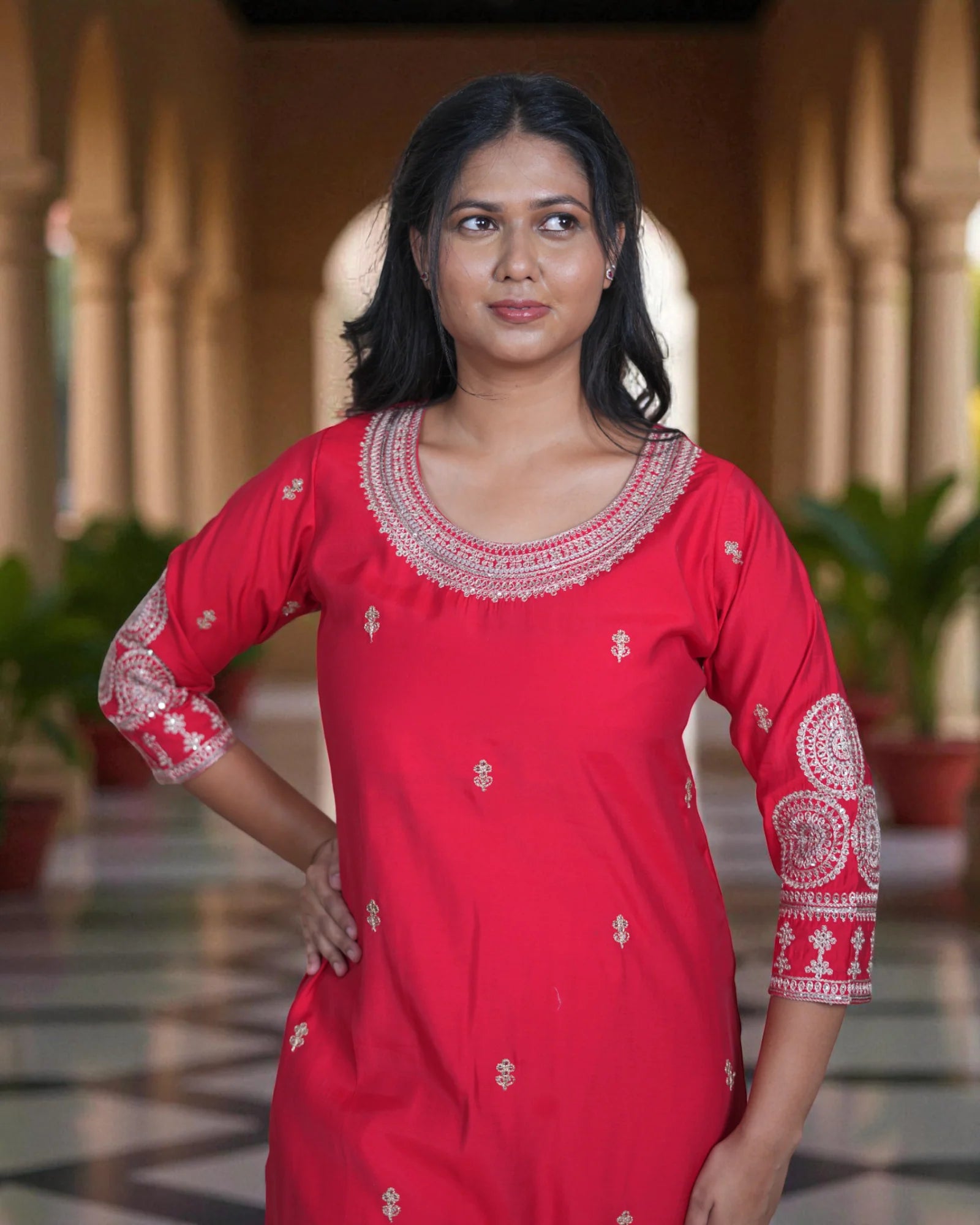 Silk Kurta Set with Dupatta