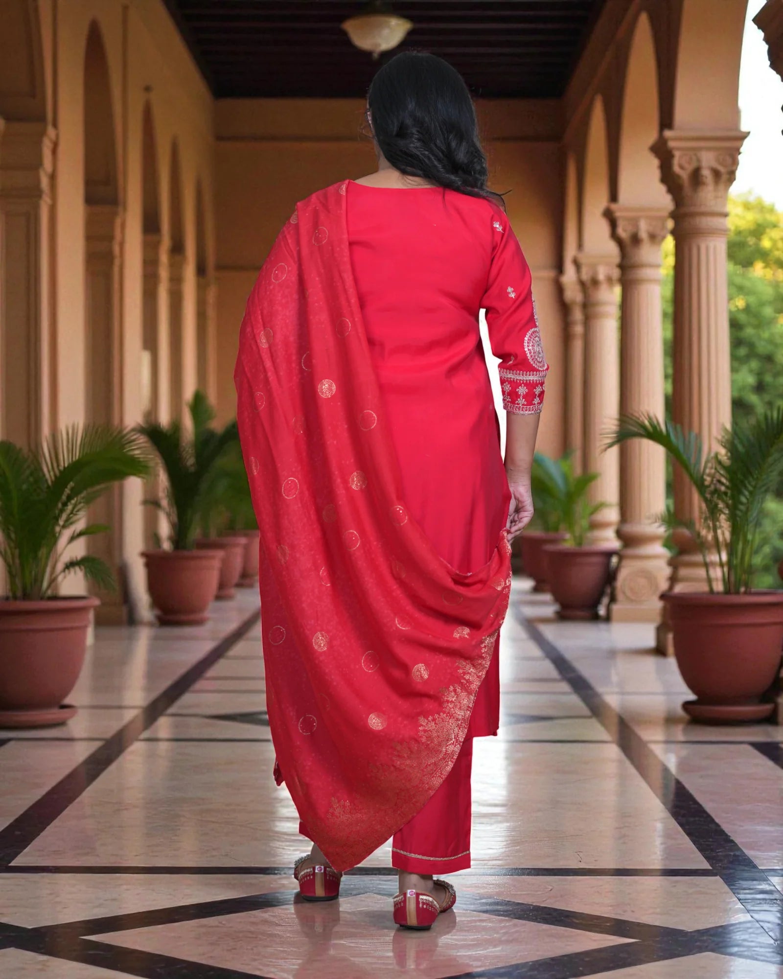 Silk Kurta Set with Dupatta