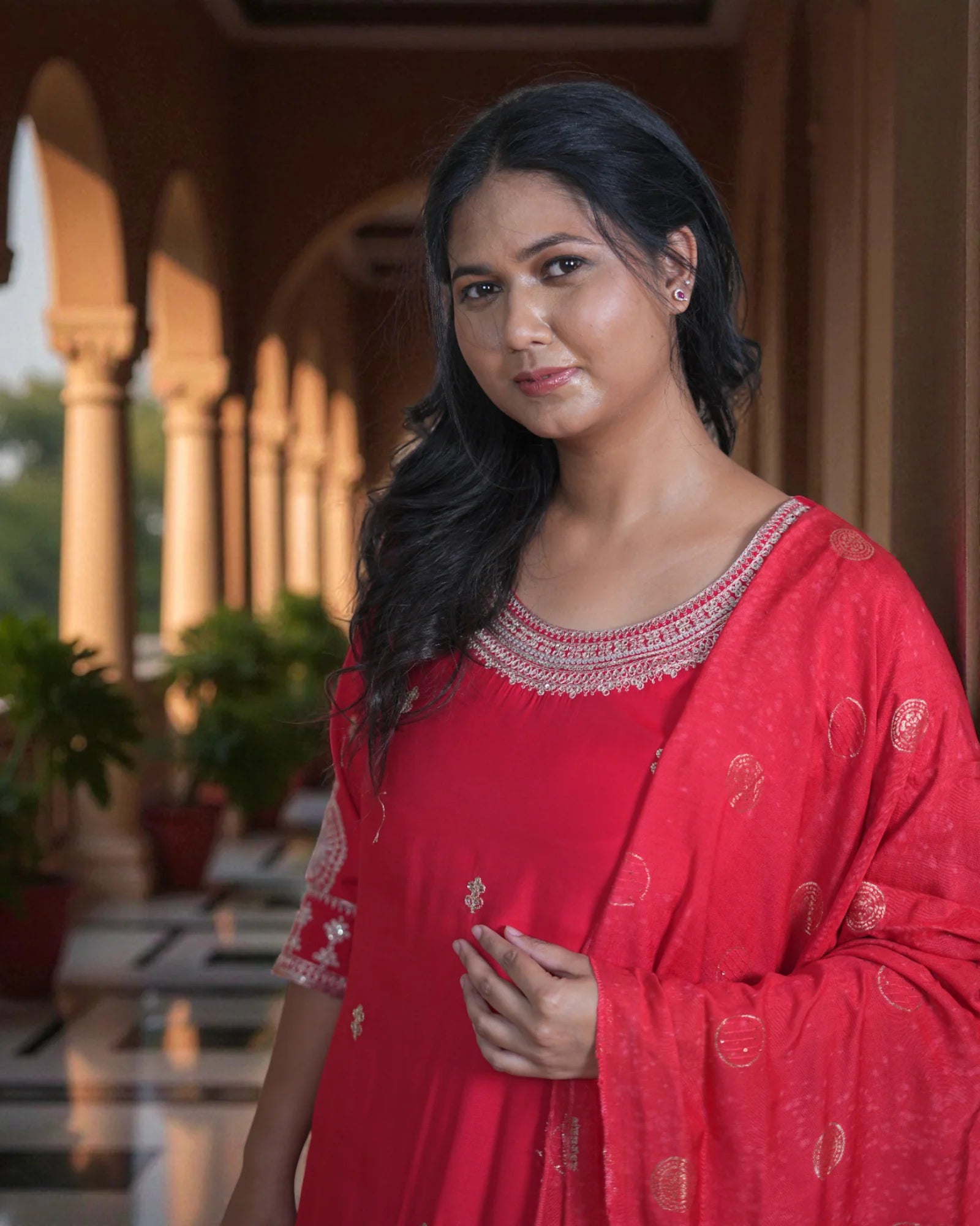 Silk Kurta Set with Dupatta
