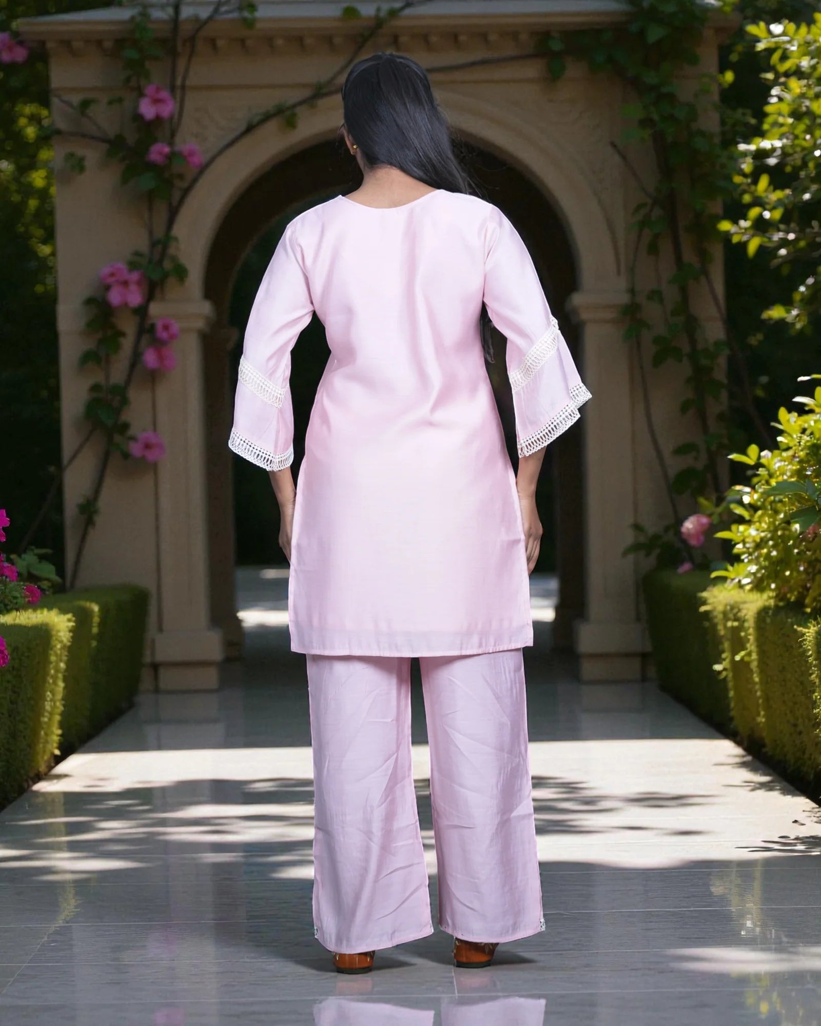 Rayon Thread Embroidered Co-Ord Set