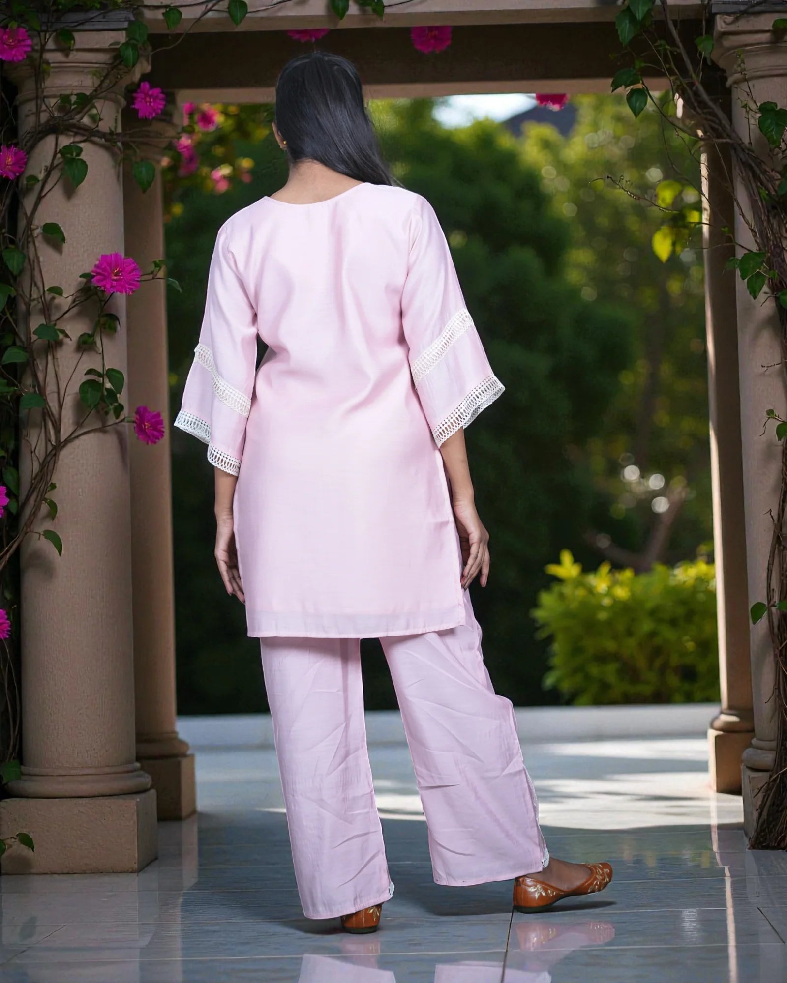 Rayon Thread Embroidered Co-Ord Set