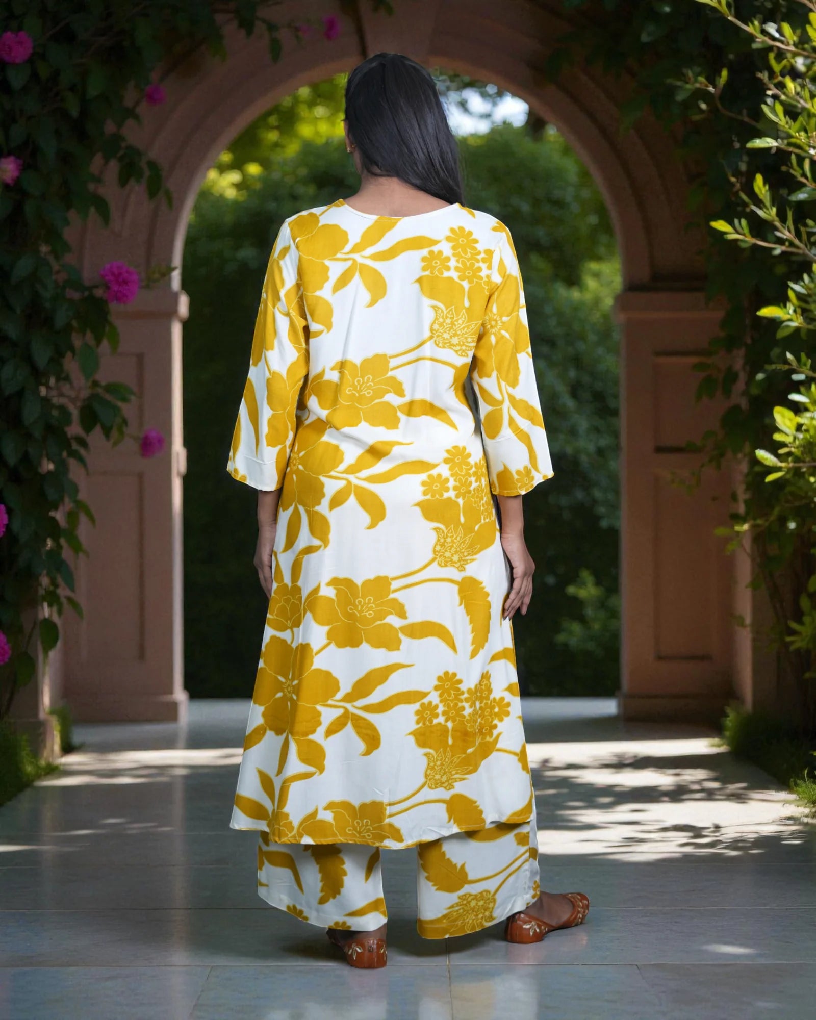Floral Cotton Cord Co-Ord Set