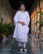 Mul Cotton Embroidered Pakistani Suit