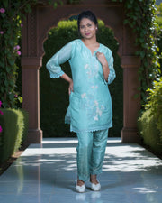 Silk Embroidered Co-Ord Set