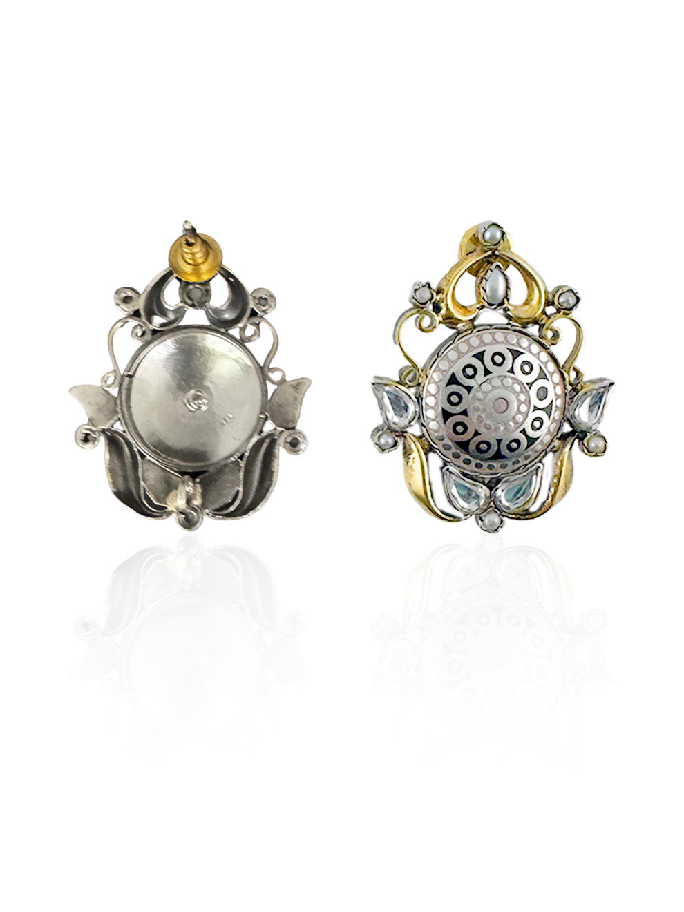 Pearl Polki Glow Studs
