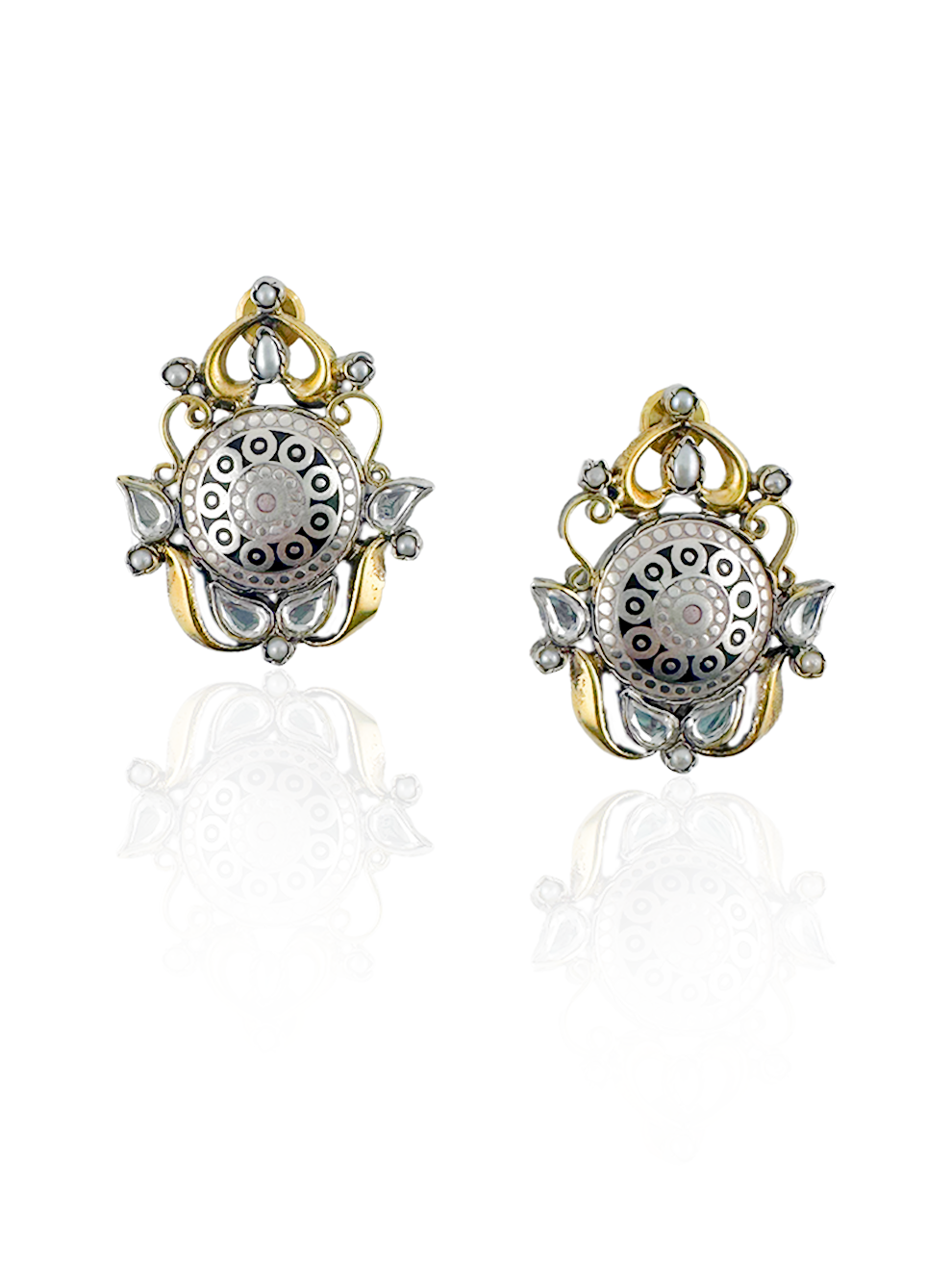 Pearl Polki Glow Studs