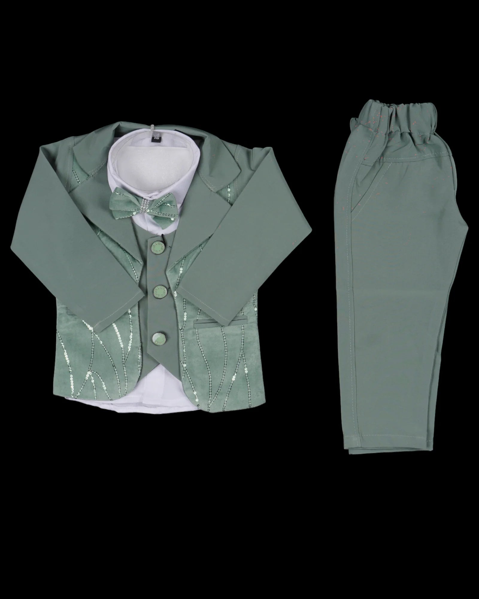 Experience Tradition with Stylish Sequined Suit Pants