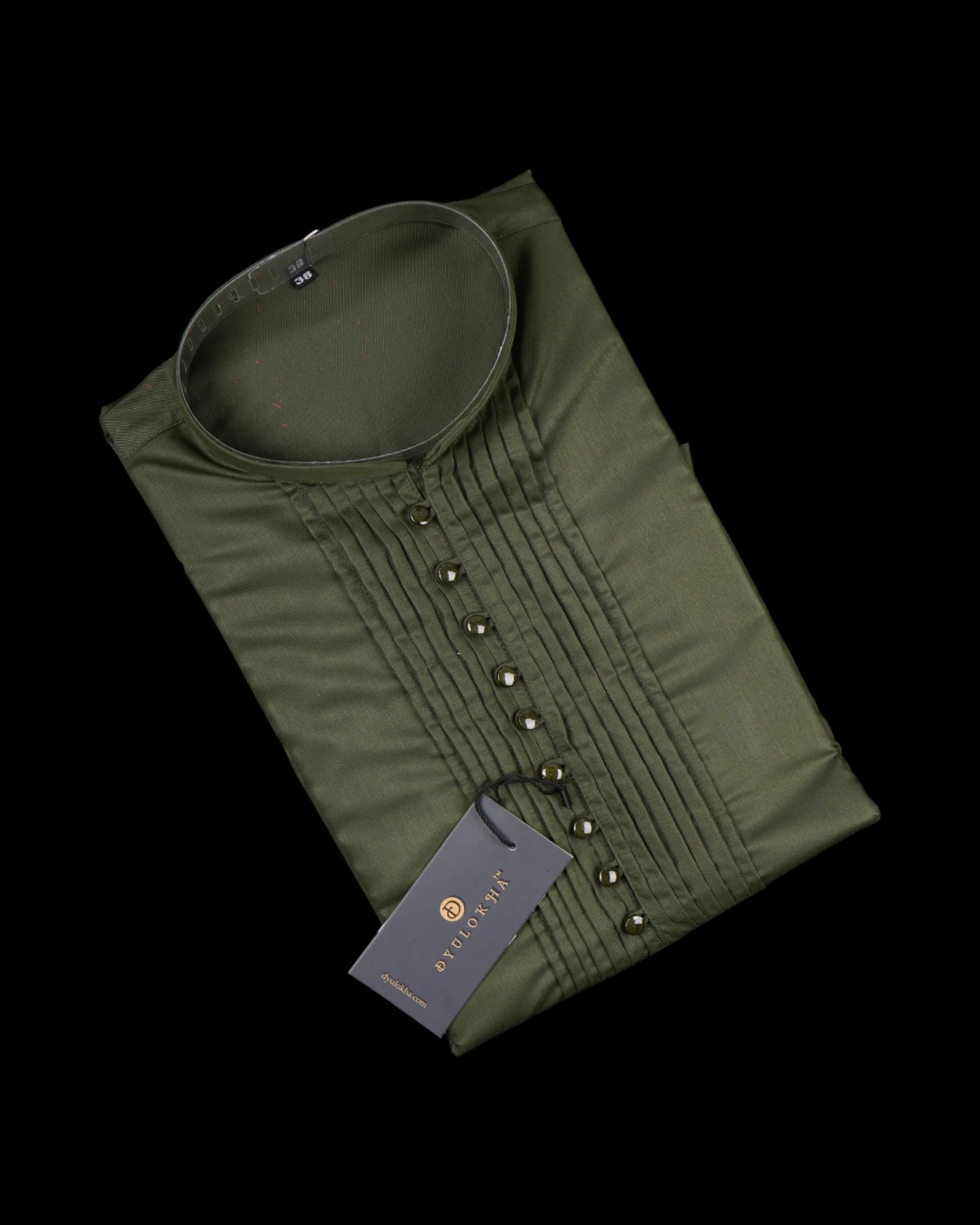 Cotton Pleated Kurta Pajama Set