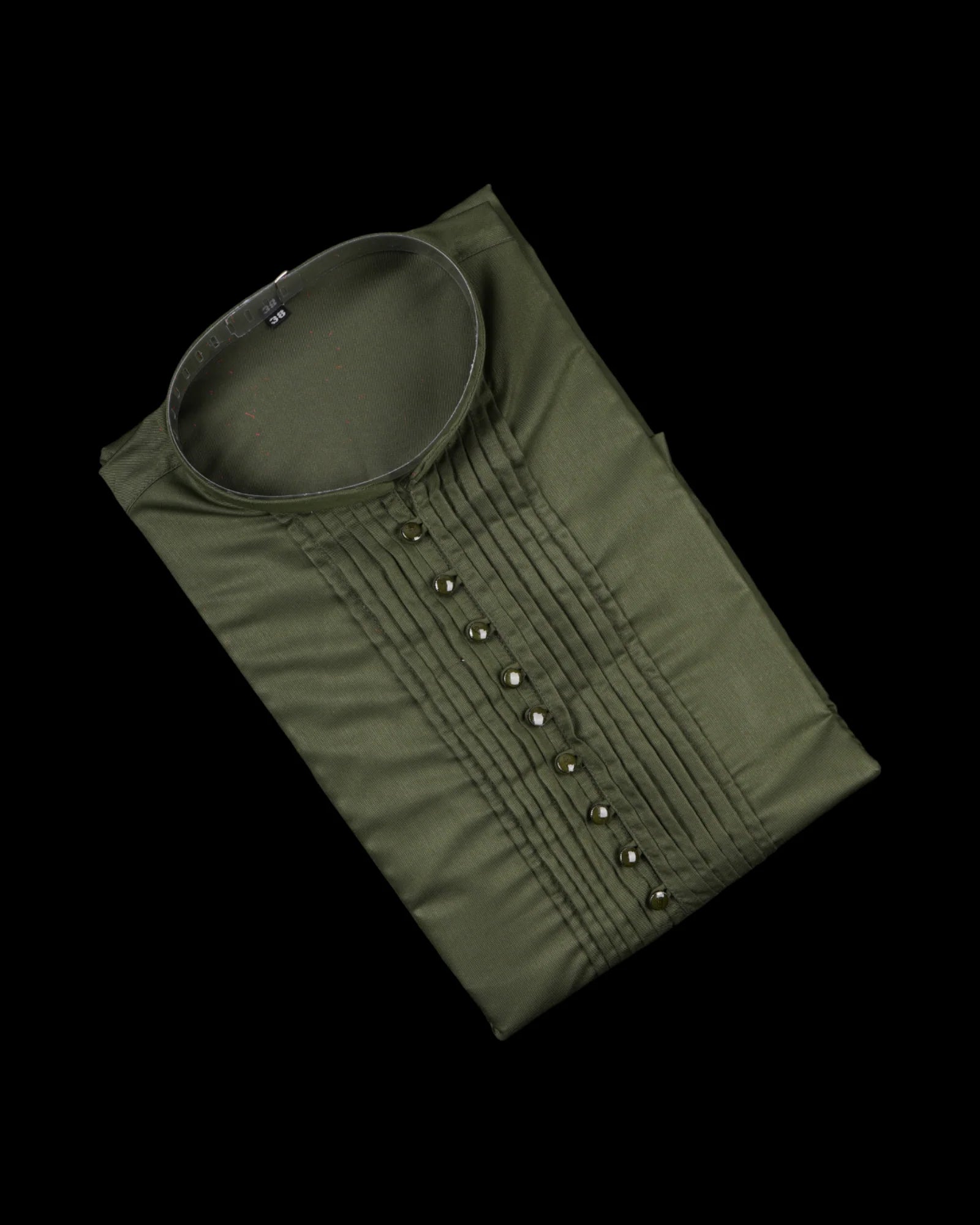 Cotton Pleated Kurta Pajama Set