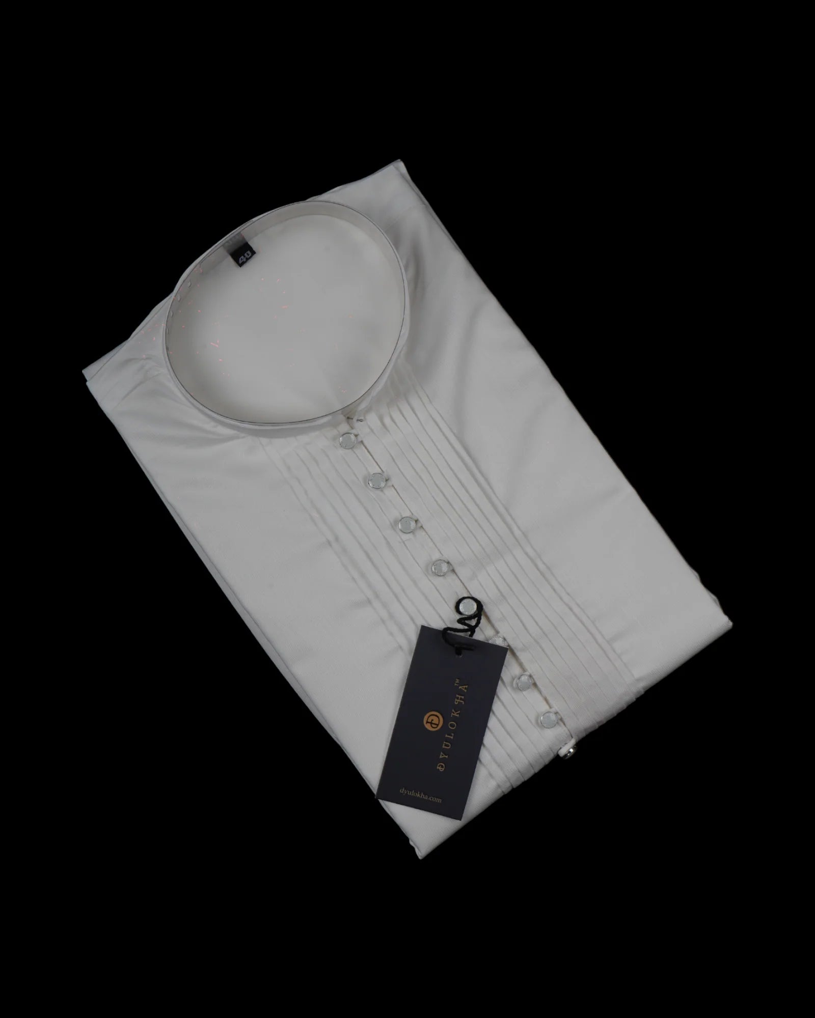Cotton Pleated Kurta Pajama Set