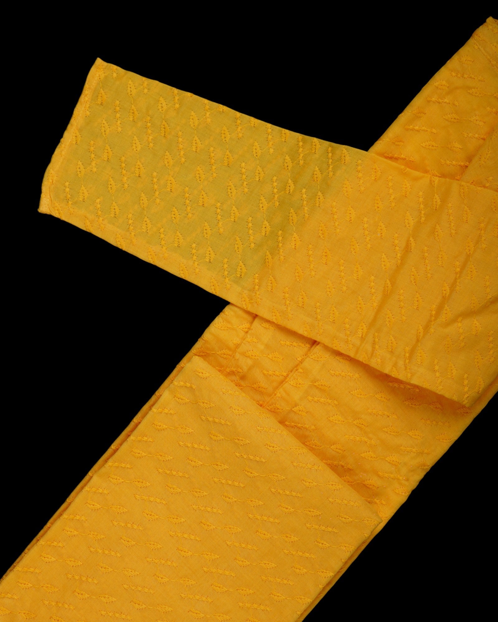 Intricately Embroidered Cotton Kurta Pajama Set