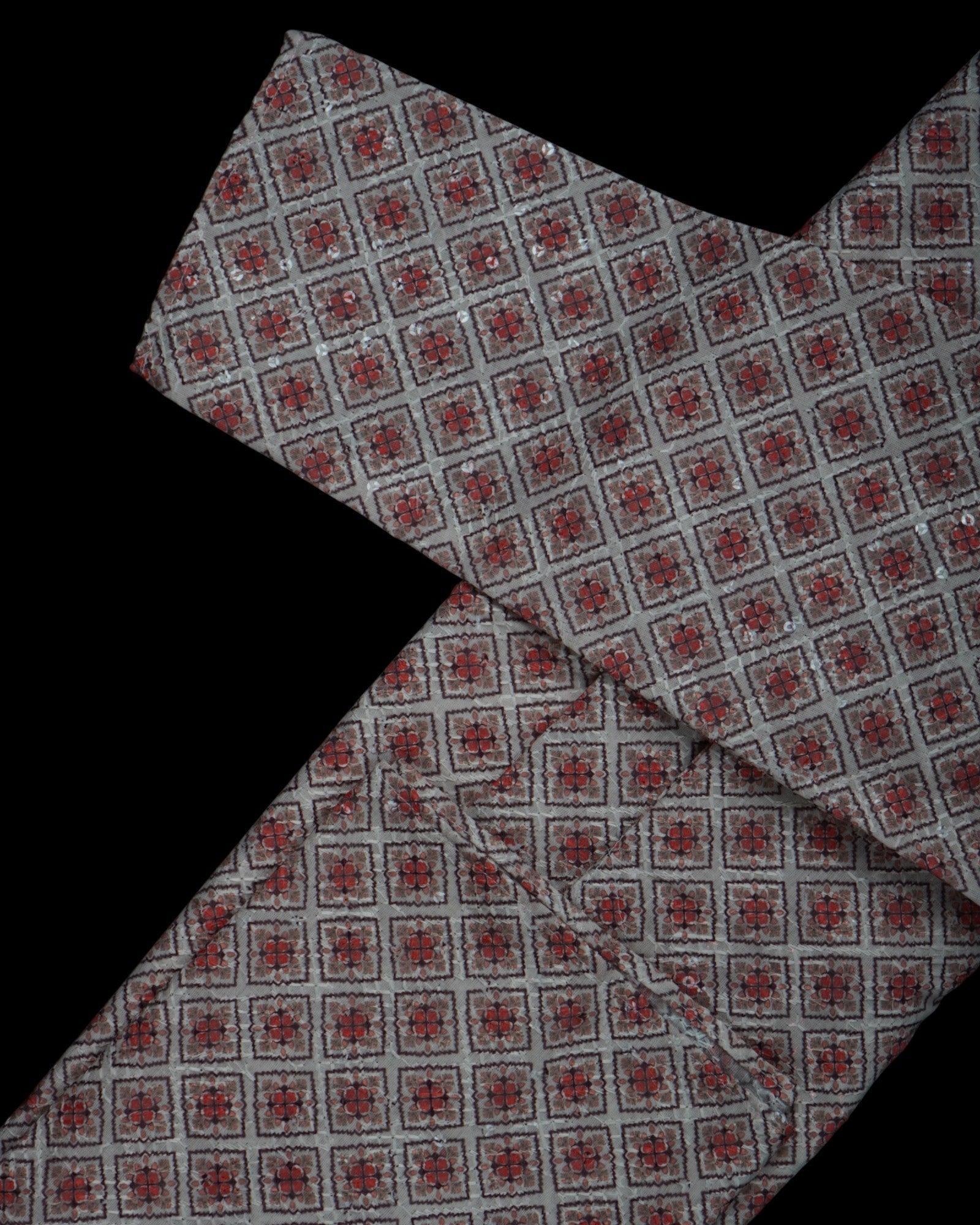 Textured Cotton Blend Kurta Pajama