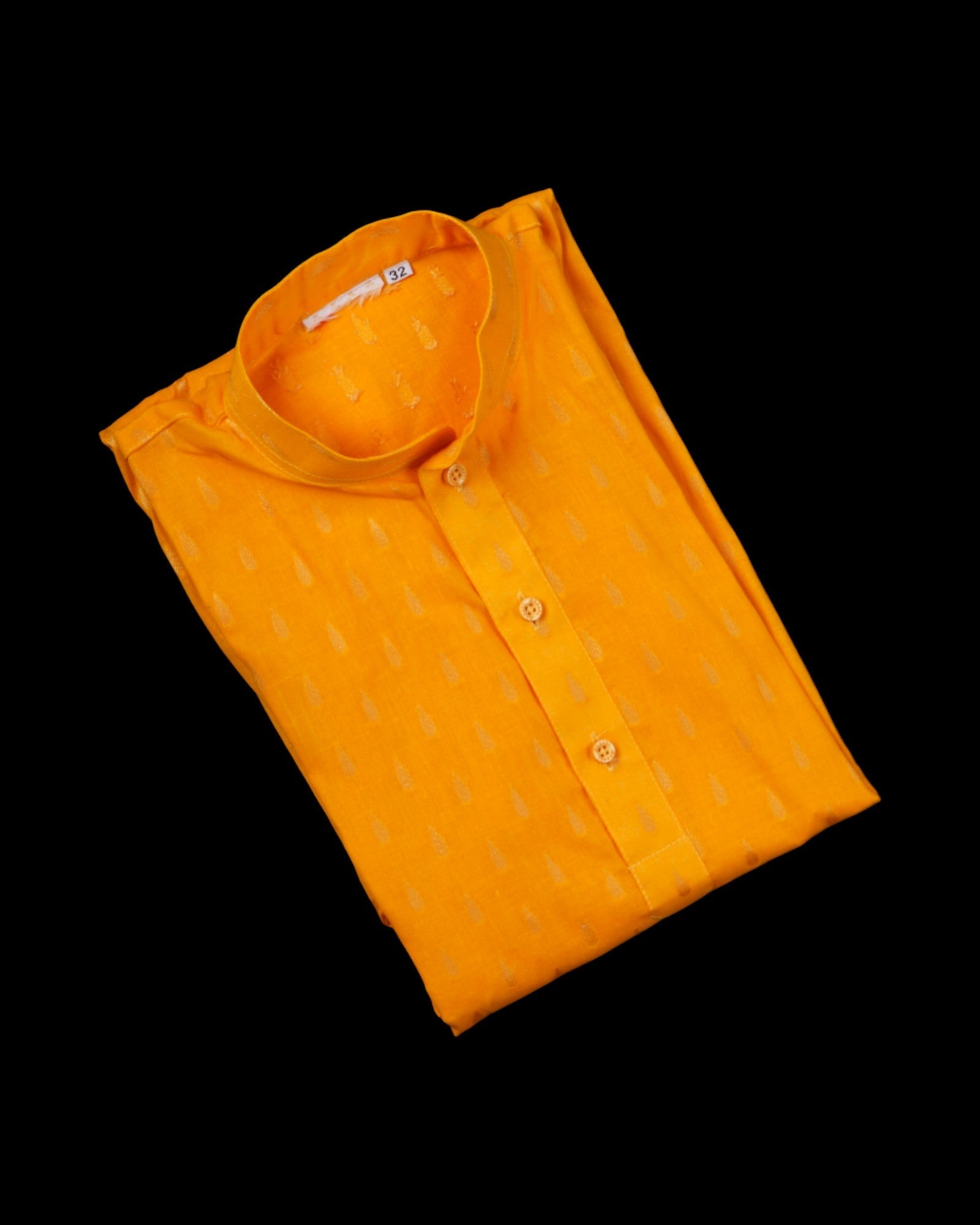 Check Texture Cotton Butta Kurta Pajama Set