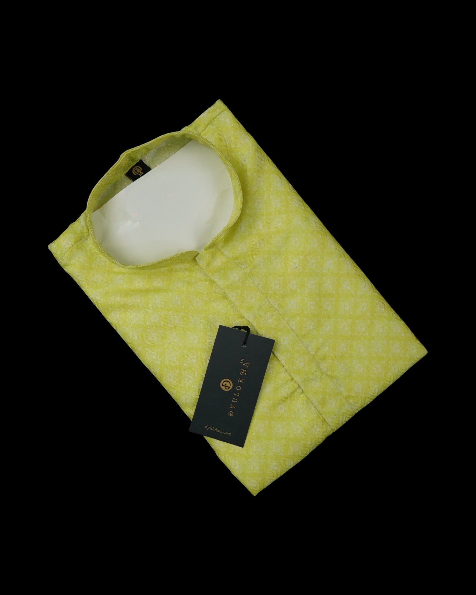 Embroidered Cotton Blend Kurta Pajama Set