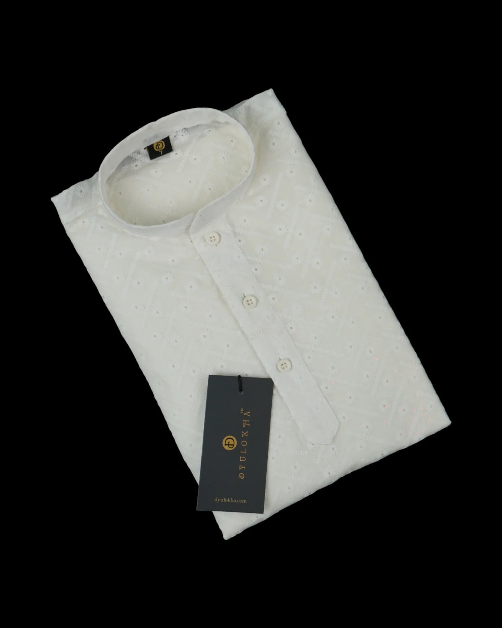 Cotton Kurta Pajama with Intricate Embroidery