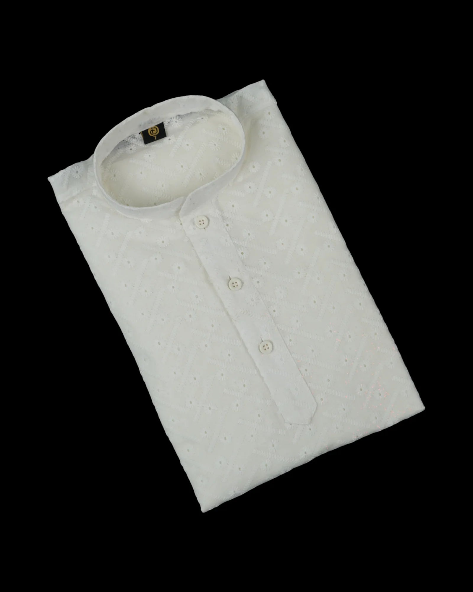 Cotton Kurta Pajama with Intricate Embroidery