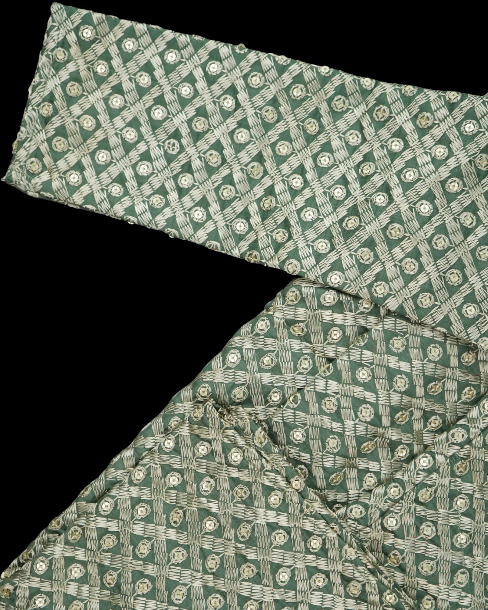 Soft Silk Sequins Embroidered Kurta Pajama
