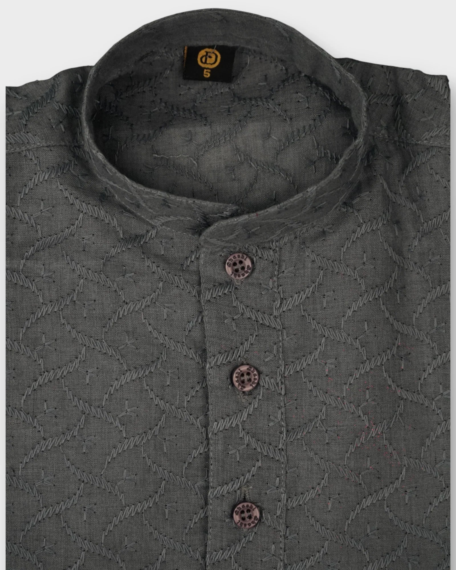 Classic Embroidered Cotton Kurta Set