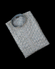 Soft Silk Sequins Embroidered Kurta Pajama