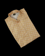 Cotton Blend Textured Kurta Pajama Set