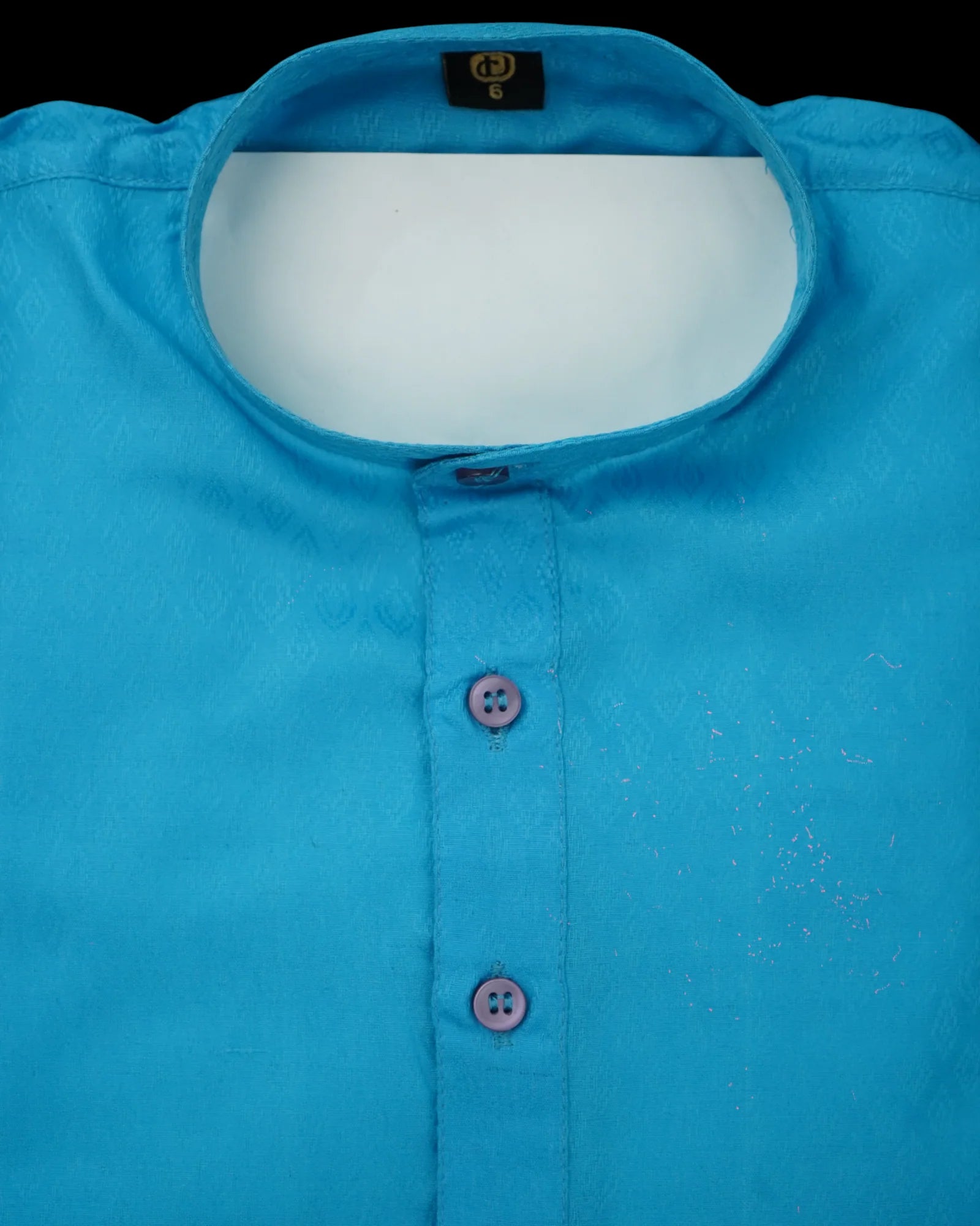 Boys Textured Cotton Blend Kurta Pajama Set