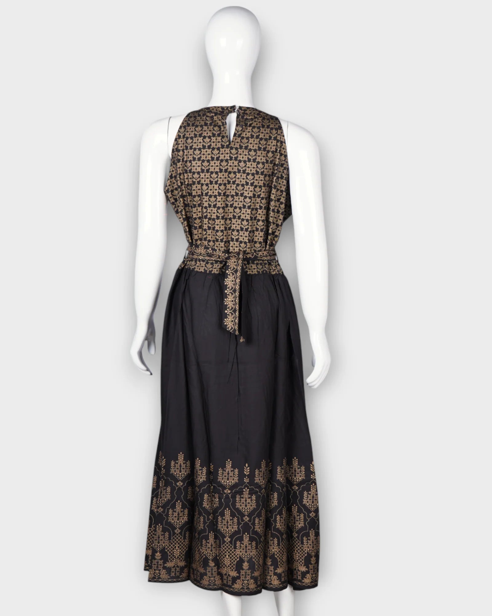 Sleeveless Cotton Cocktail Gown