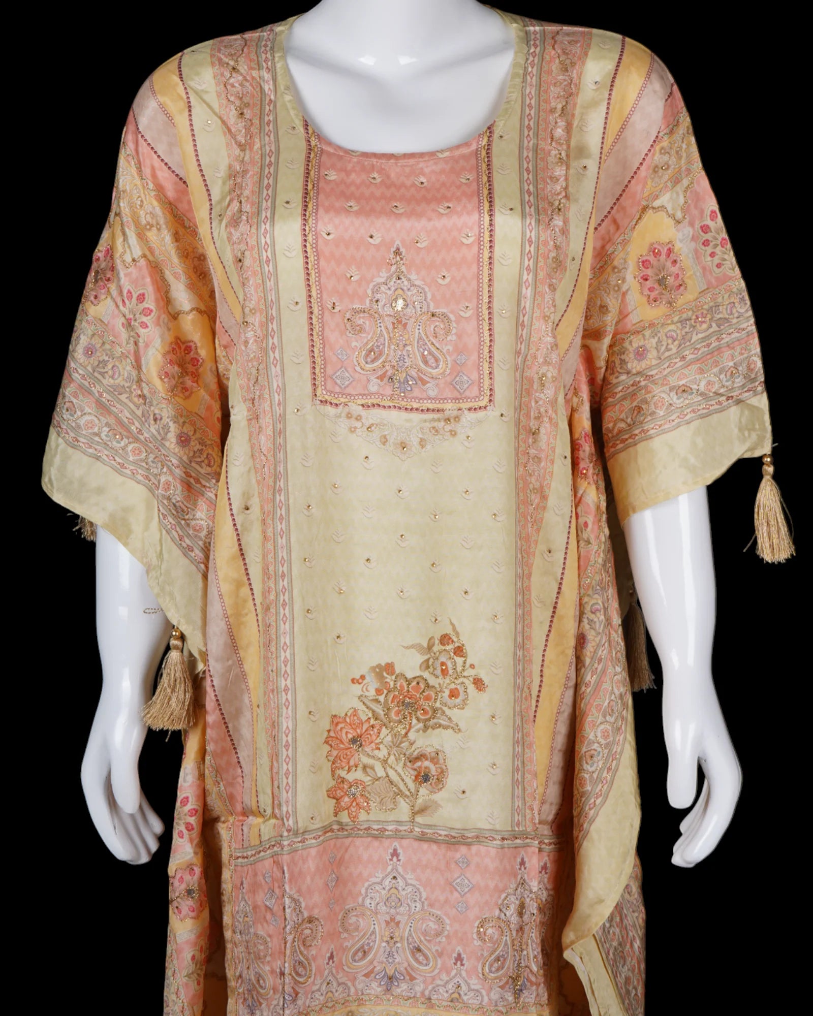 Floral Fusion Kaftan With Palazzo Set