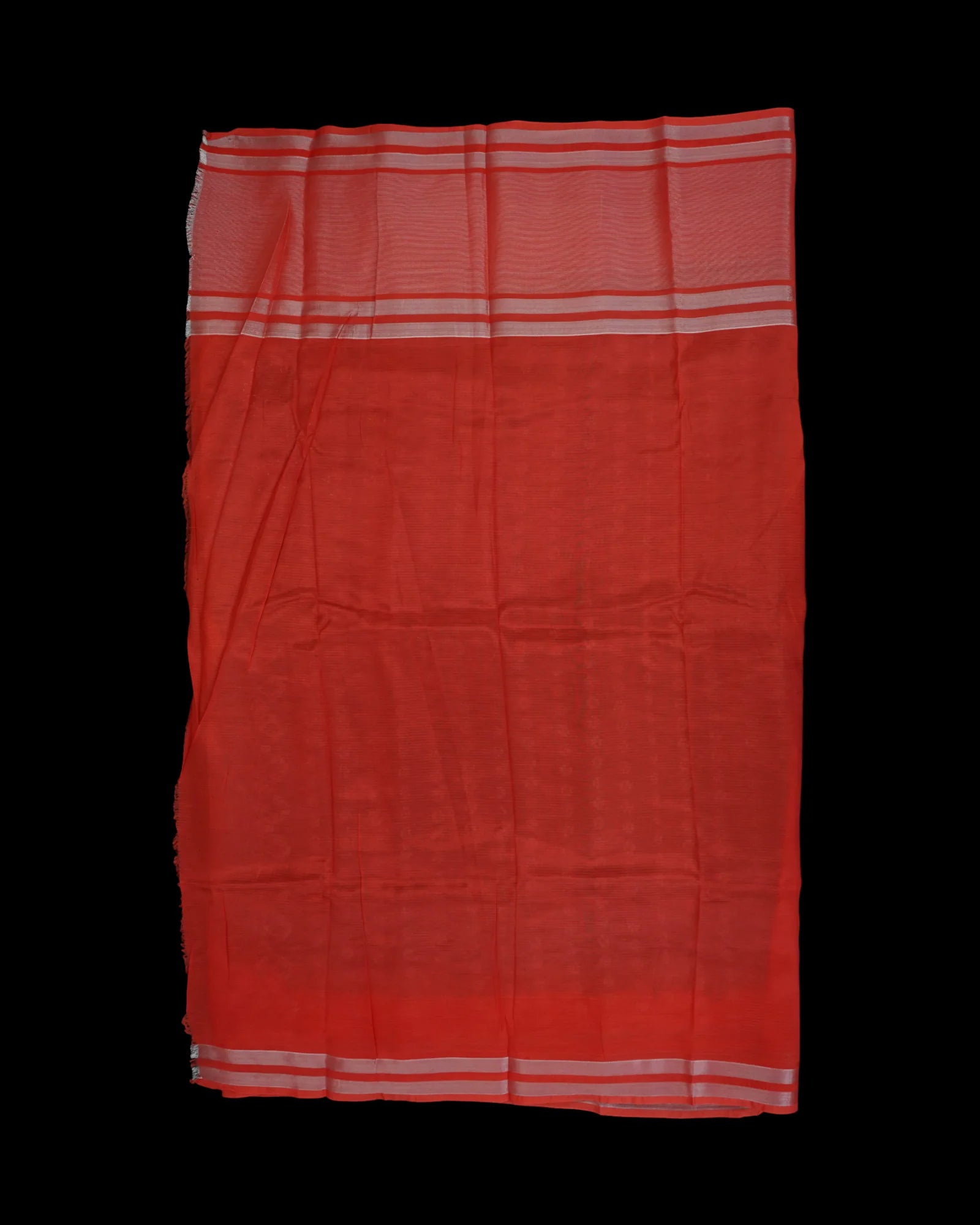 Peacock Blue Mangalgiri Silk Saree Silver Zari