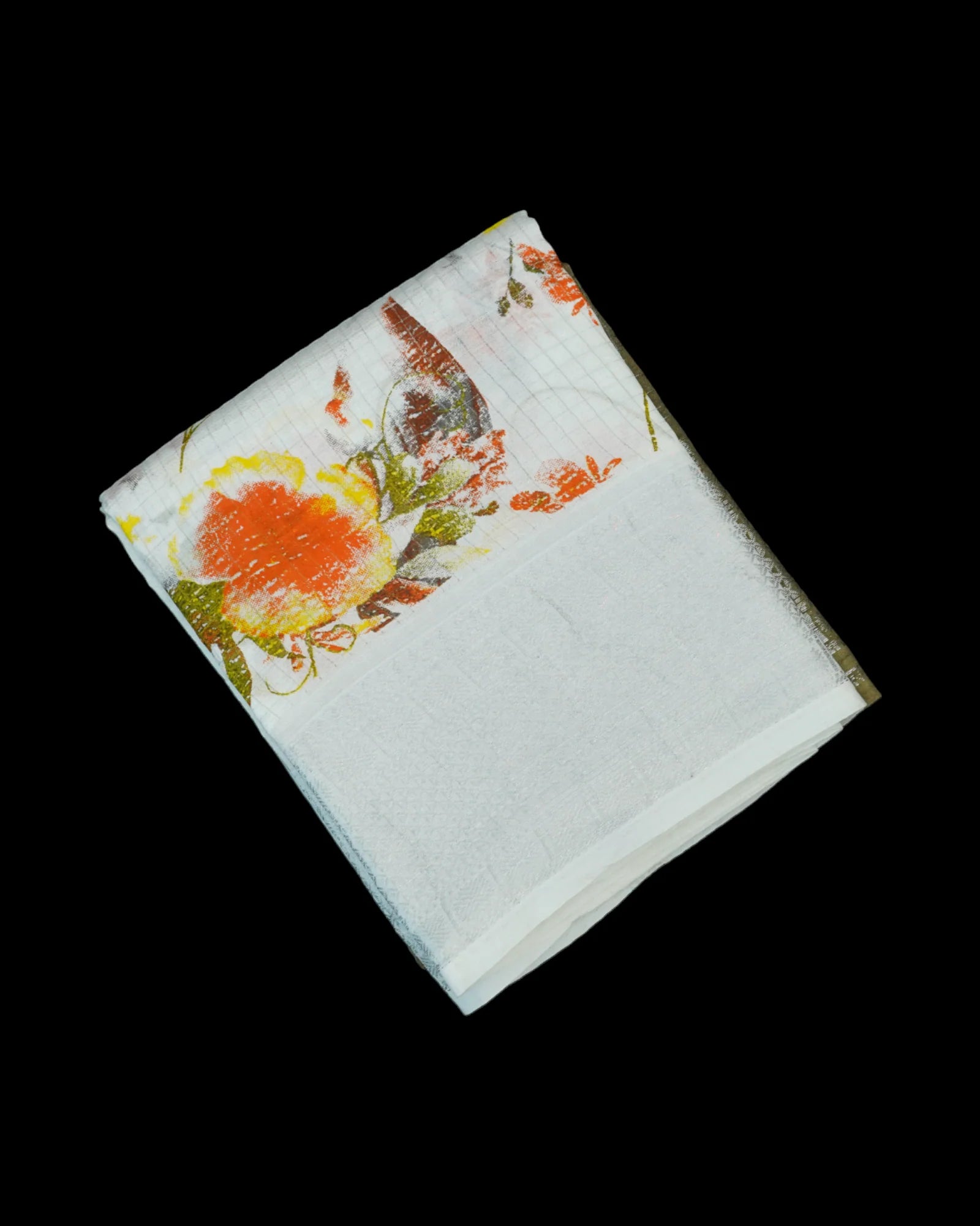 Off White Mangalgiri Pure Pattu Silk Saree