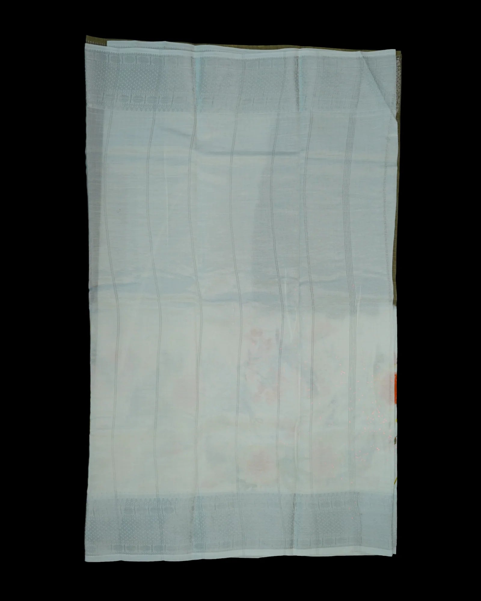 Off White Mangalgiri Pure Pattu Silk Saree