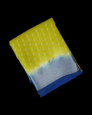 Haldi Yellow Mangalgiri Pattu Silk Saree
