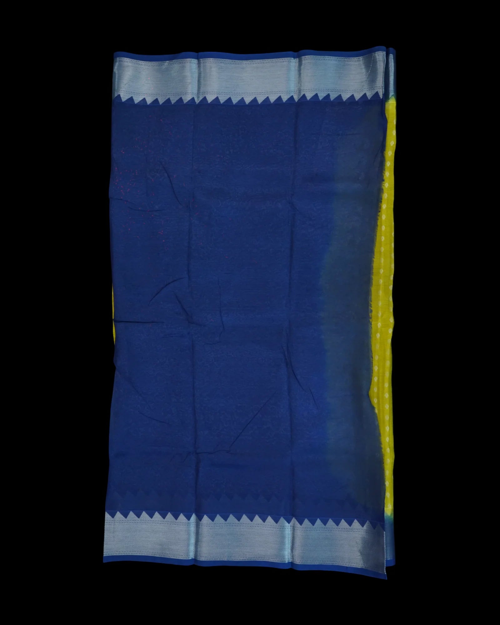 Haldi Yellow Mangalgiri Pattu Silk Saree