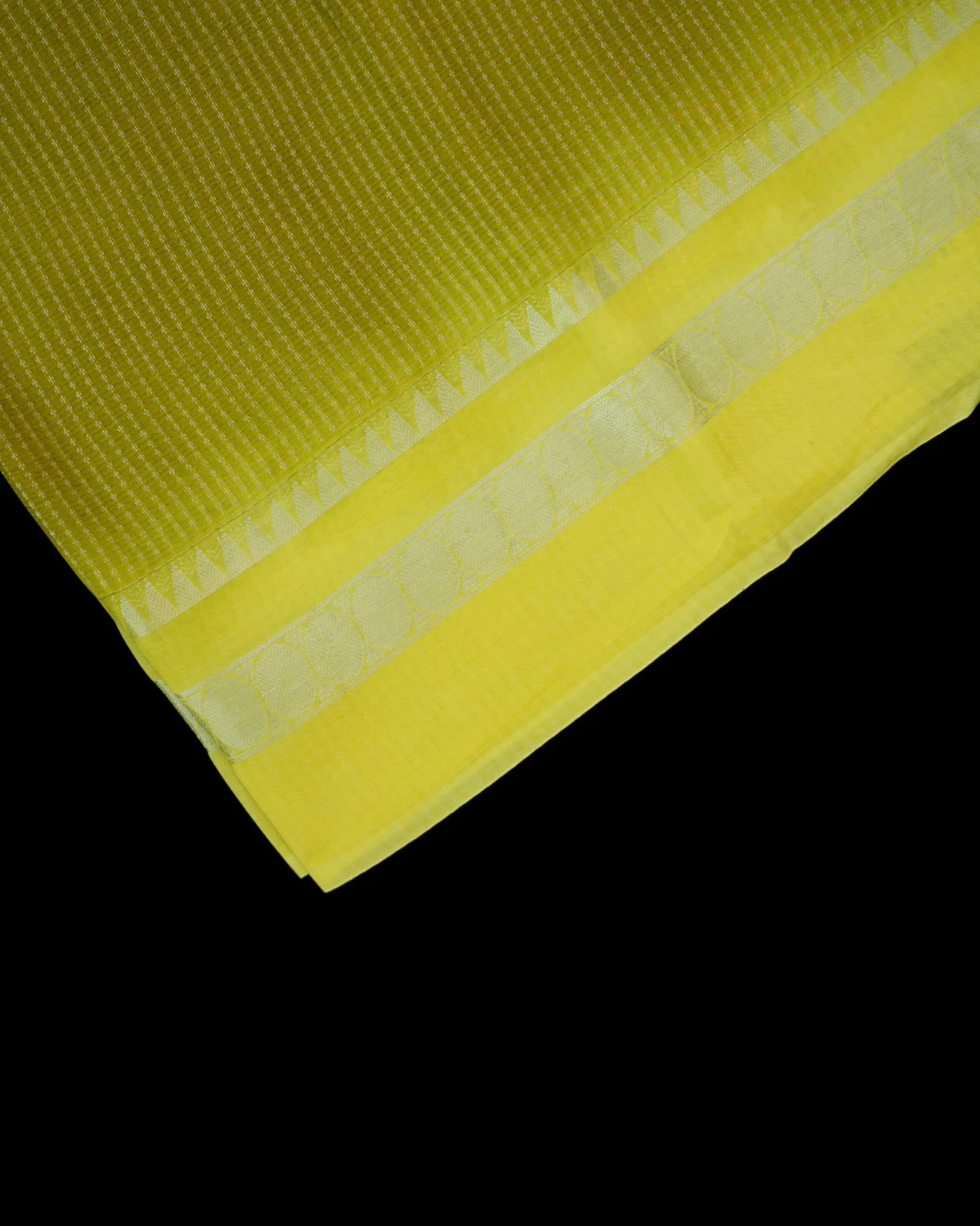 Mehendi Green Mangalgiri Pattu Silk Saree