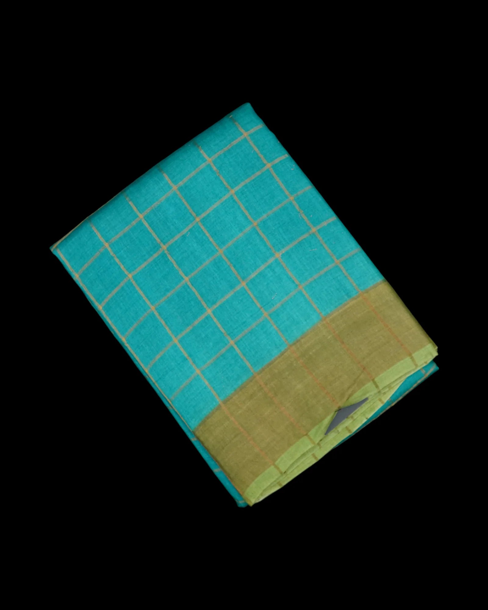 Rama Blue Mangalgiri Pure Silk Saree
