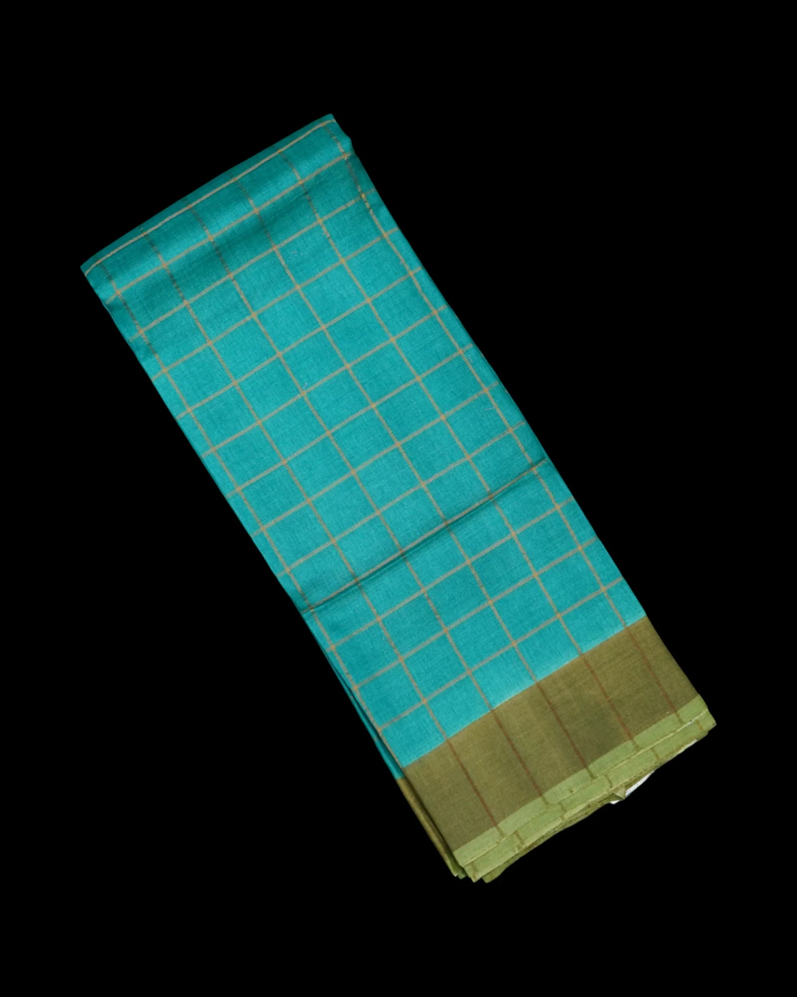 Rama Blue Mangalgiri Pure Silk Saree