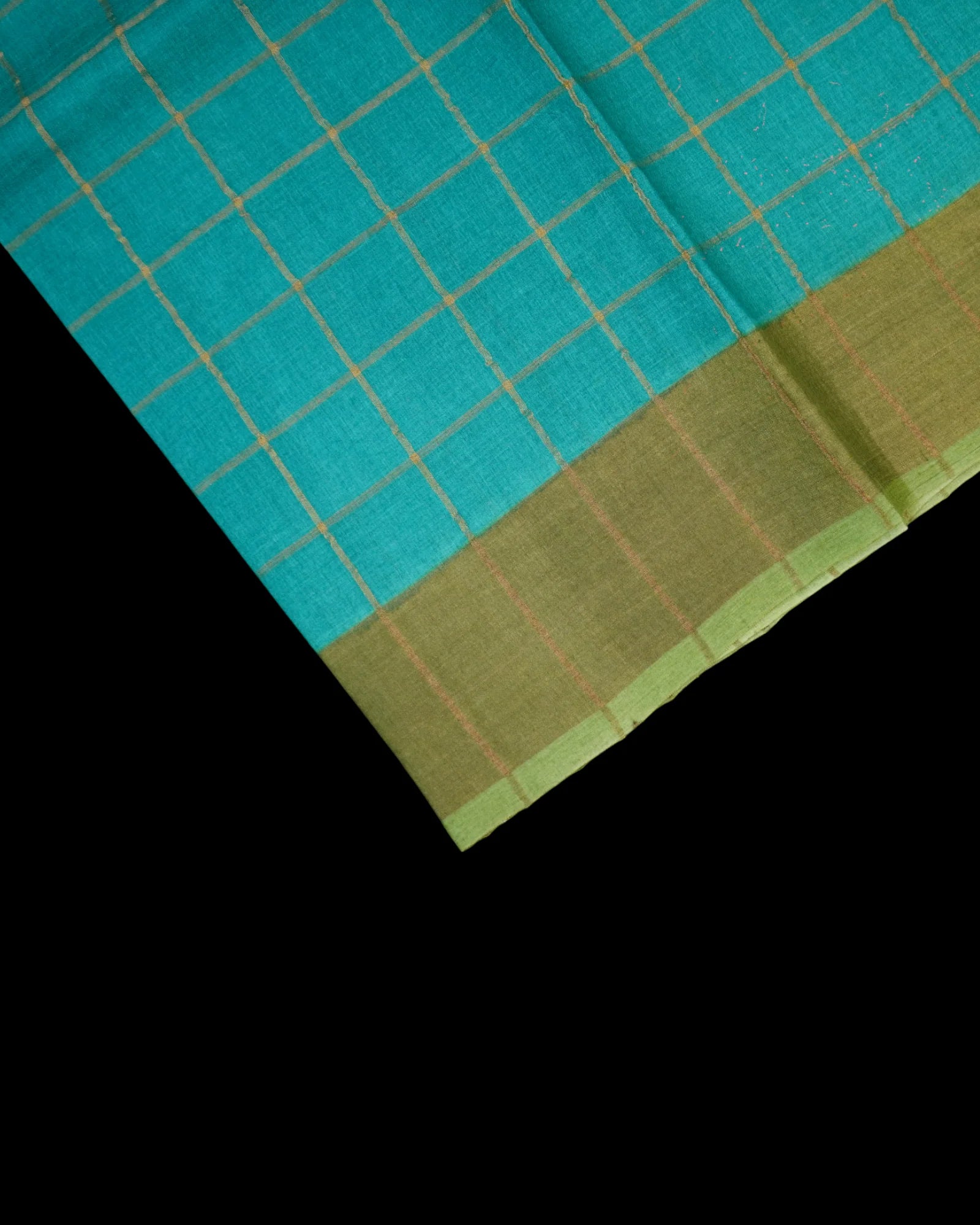 Rama Blue Mangalgiri Pure Silk Saree