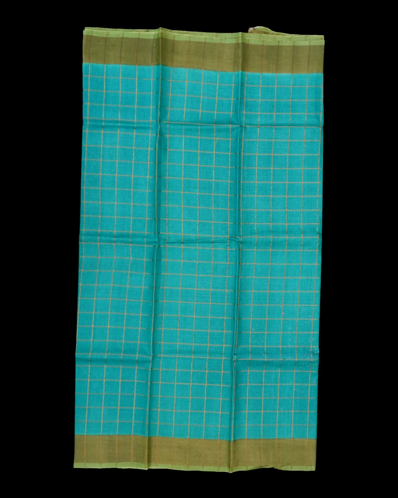 Rama Blue Mangalgiri Pure Silk Saree