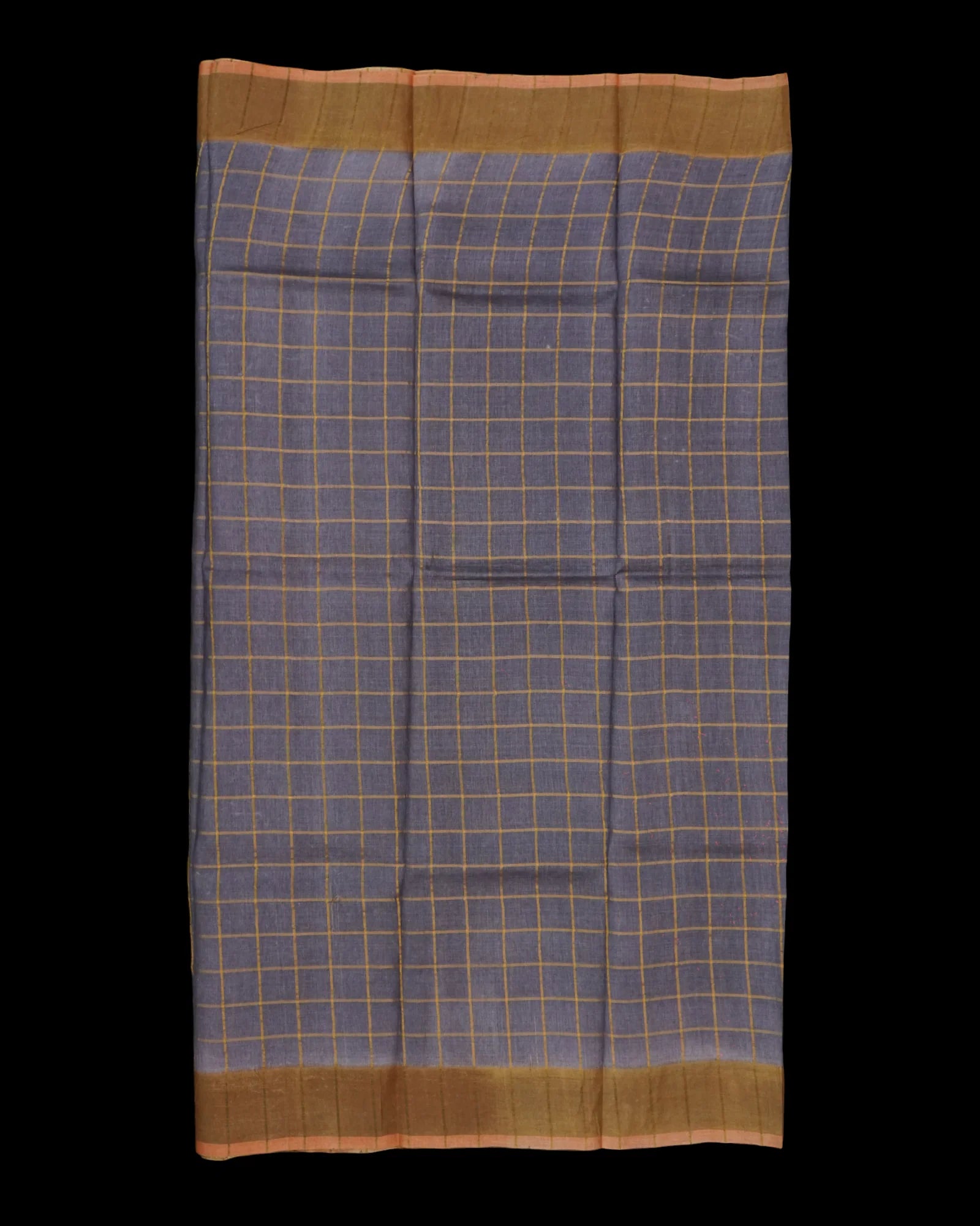 Light Gray Mangalgiri Cotton Saree