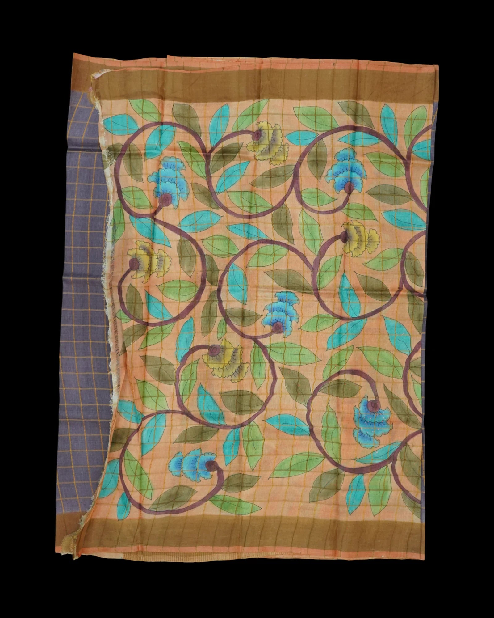 Light Gray Mangalgiri Cotton Saree